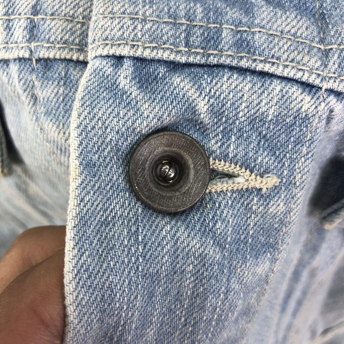 Japan Streetwear Distressed Faded Denim Jacket
