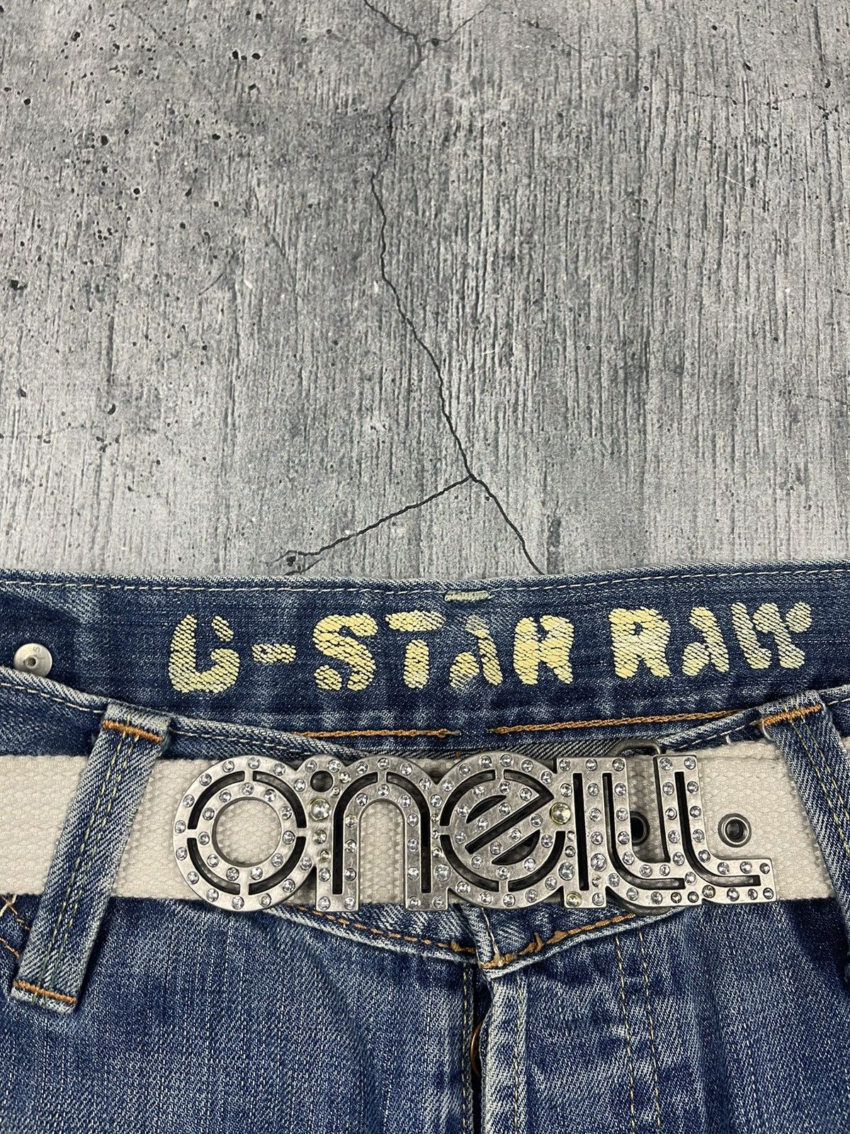 O'Neill × Vintage CRAZY Y2K O’neil Big Metal Buckle Belt Size ONE SIZE - 2 Thumbnail