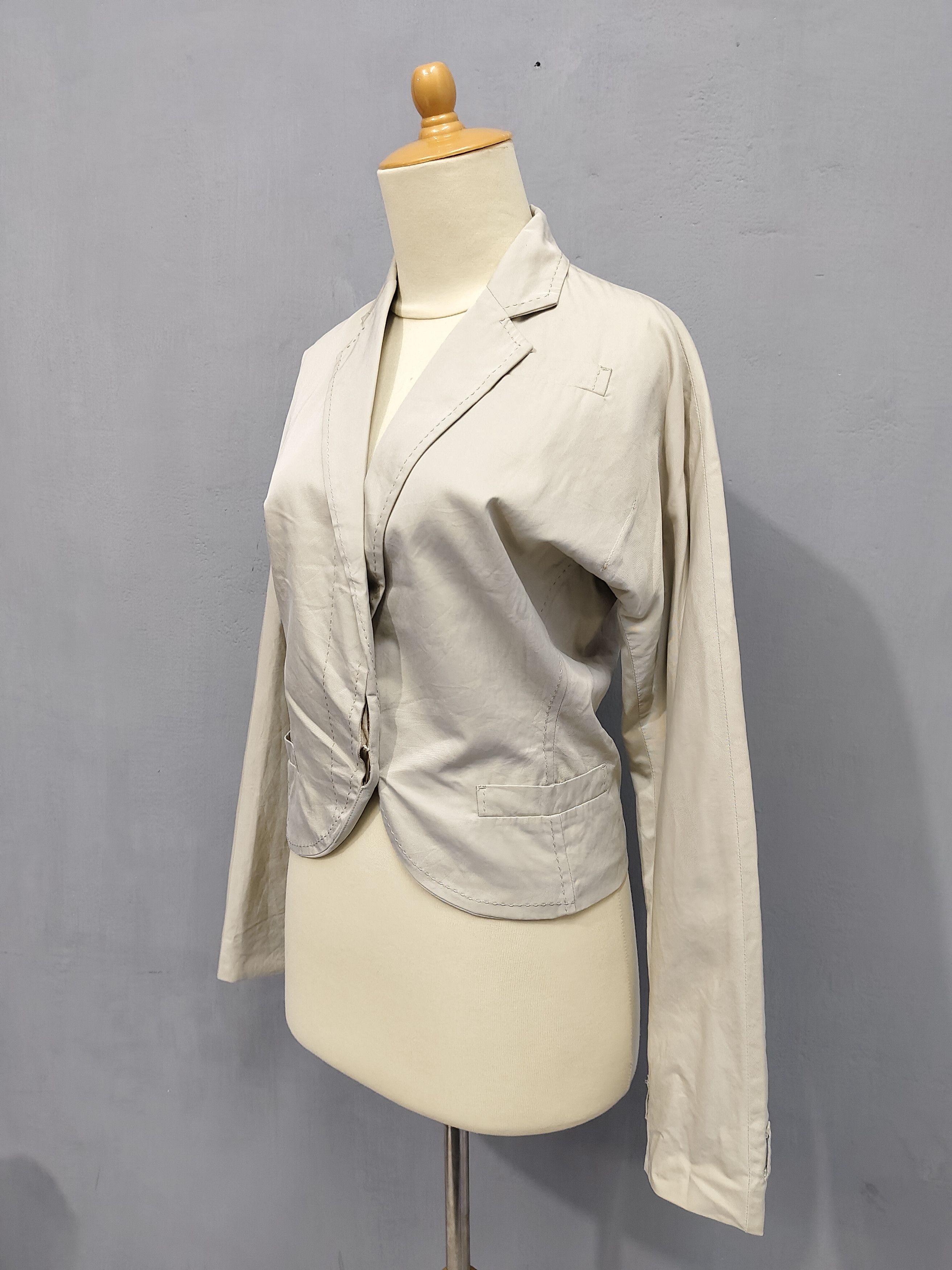 Tsumori Chisato Tsumori Chisato- Soft Decontruction Tailored Cropped Blazer Size M / US 6-8 / IT 42-44 - 4 Thumbnail