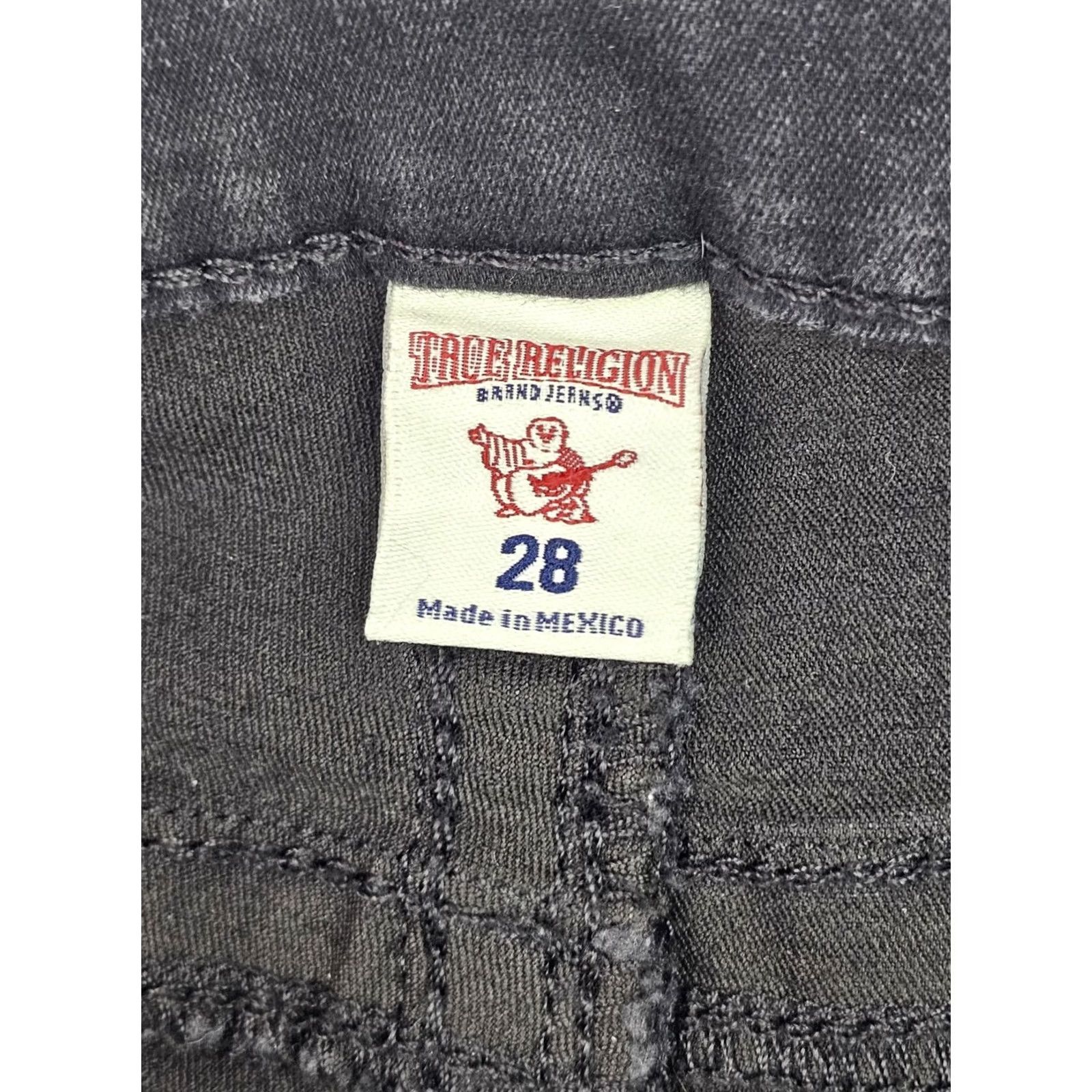 True Religion VINTAGE True Religion Halle Jeans Women 28 Black Embellished Back Pockets 5-Pocket Denim Skinny 28x29 Womens Size 28" / US 6 / IT 42 - 7 Thumbnail