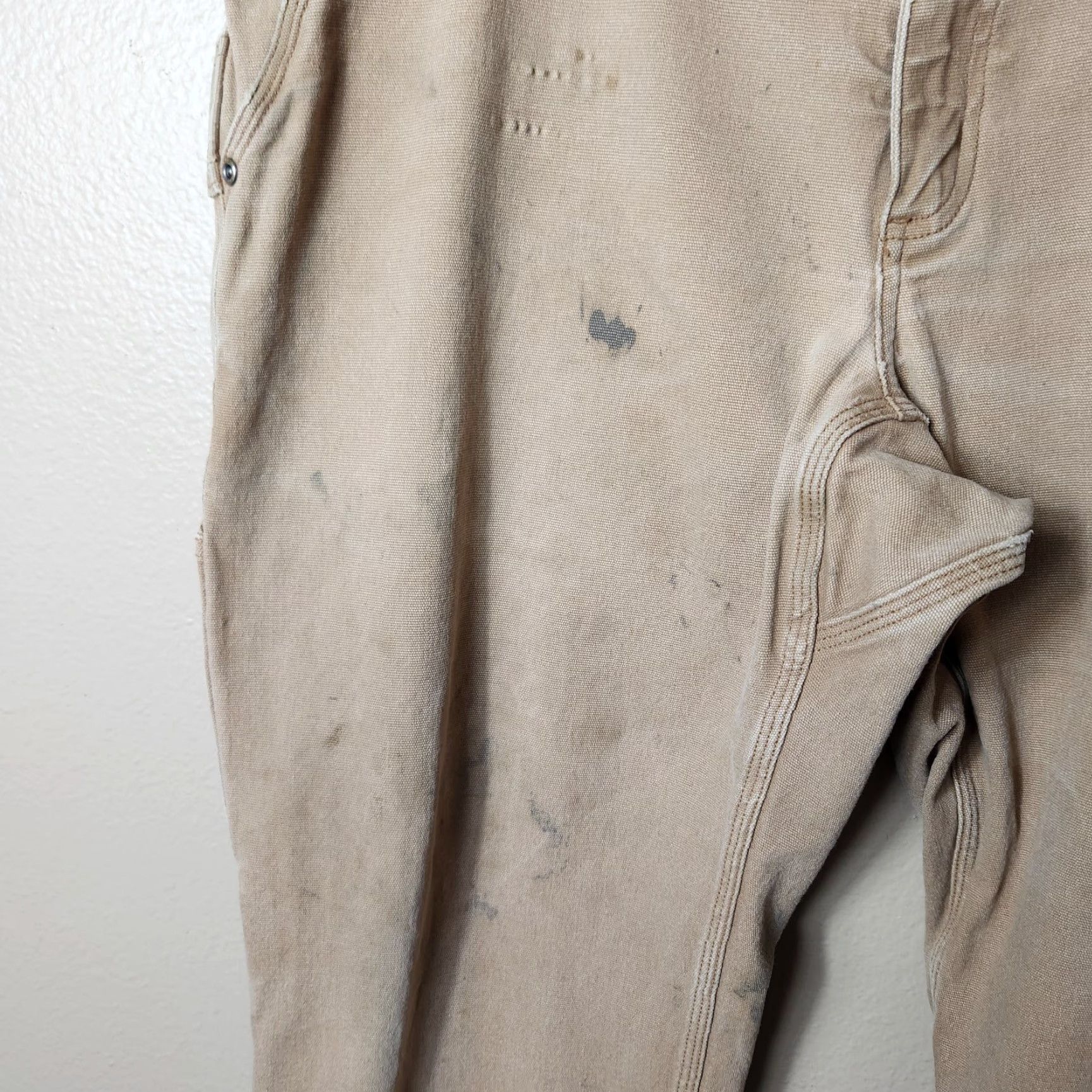 CO Duluth Duluth Trading Co Camel Burly Flex Fire Hose Carpenter Pants-Size 38x30 Camel Beige Carpenter Pants, 38x30 - Mens Size US 38 / EU 54 - 4 Thumbnail