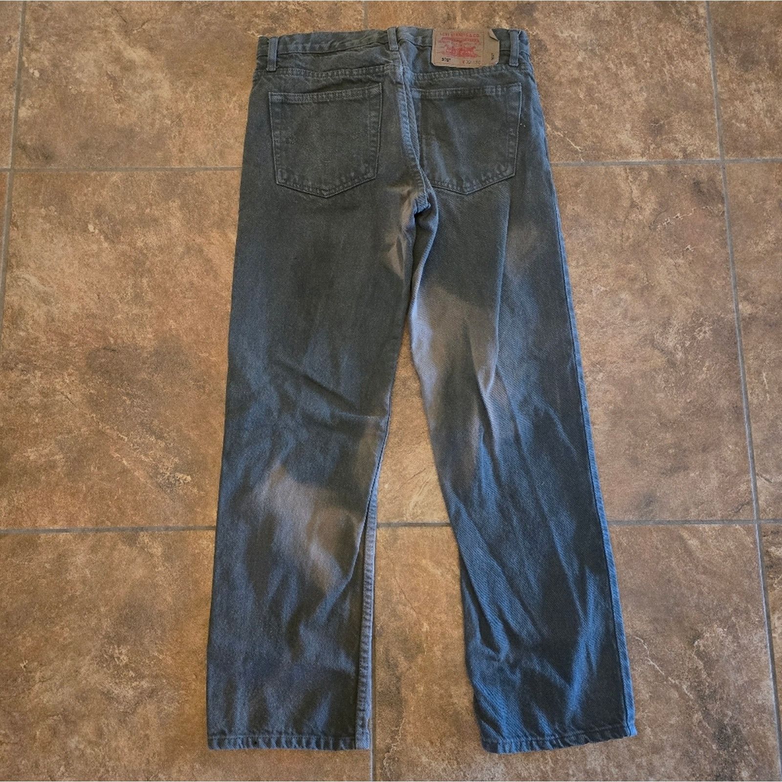 Levi's Dark Olive | LEVI | 501 Straight Jean Size US 32 / EU 48 - 2 Thumbnail