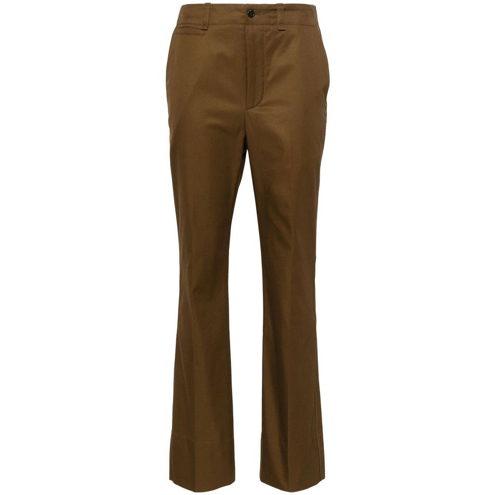 Saint Laurent Paris Saint Laurent BROWN Trousers - Straight Trousers Size 28" / US 6 / IT 42 - 1 Thumbnail