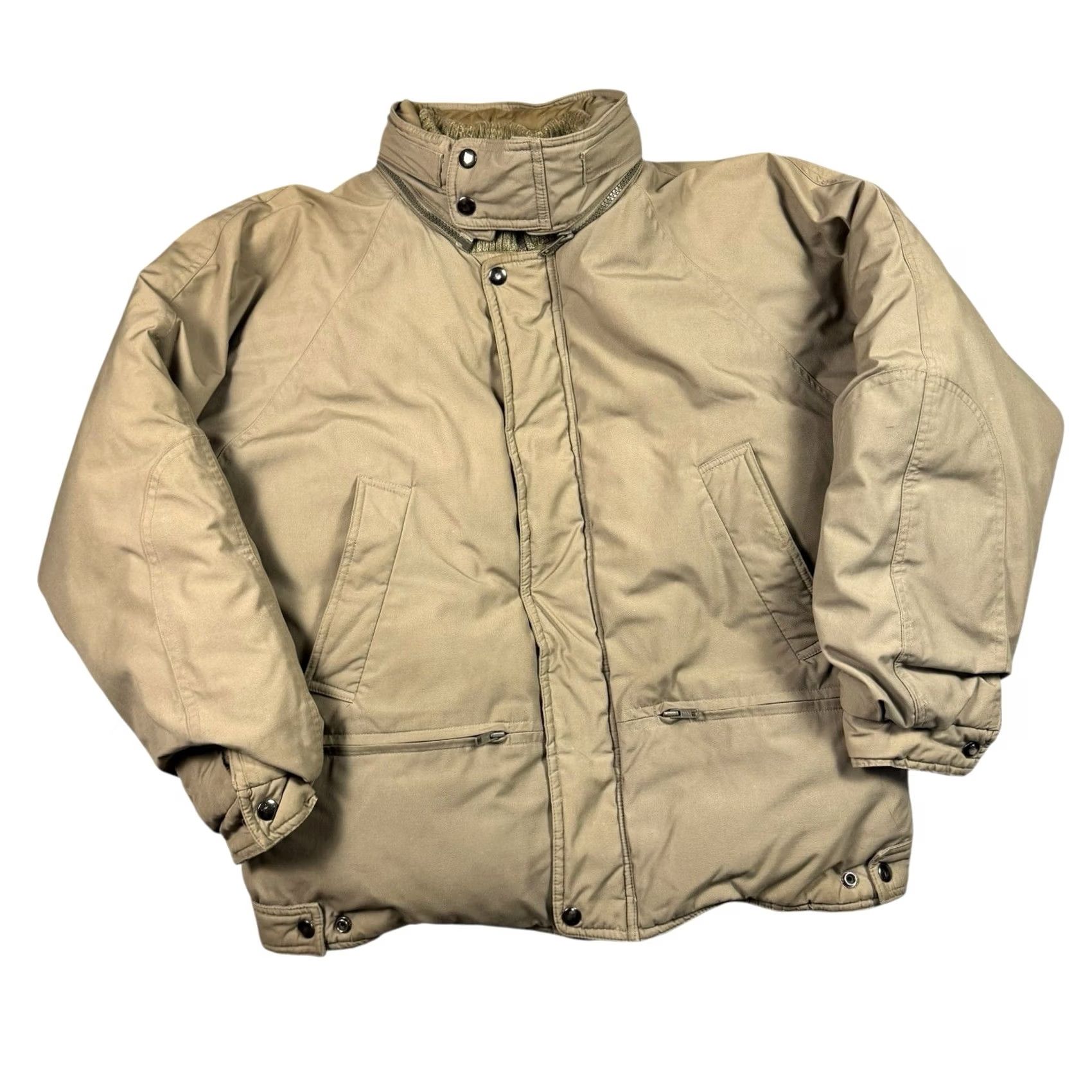 Hardy Amies VINTAGE Hardy Amies London Down Jacket Flannel Lined Men's M Full Zip Hooded Zipper Pockets 80s 90s London Mens Size US M / EU 48-50 / 2 - 3 Thumbnail