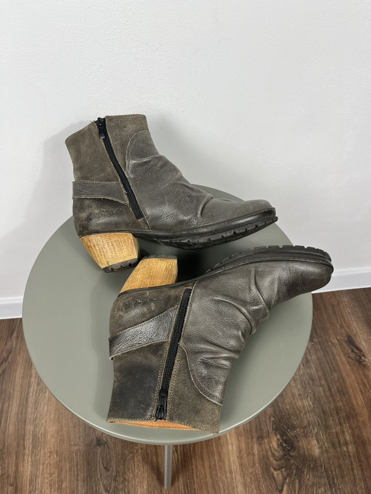 Other Art Leather Ankle Boots Women EU 40 Block Heel Zipper Size US 9 / IT 39 - 9 Thumbnail