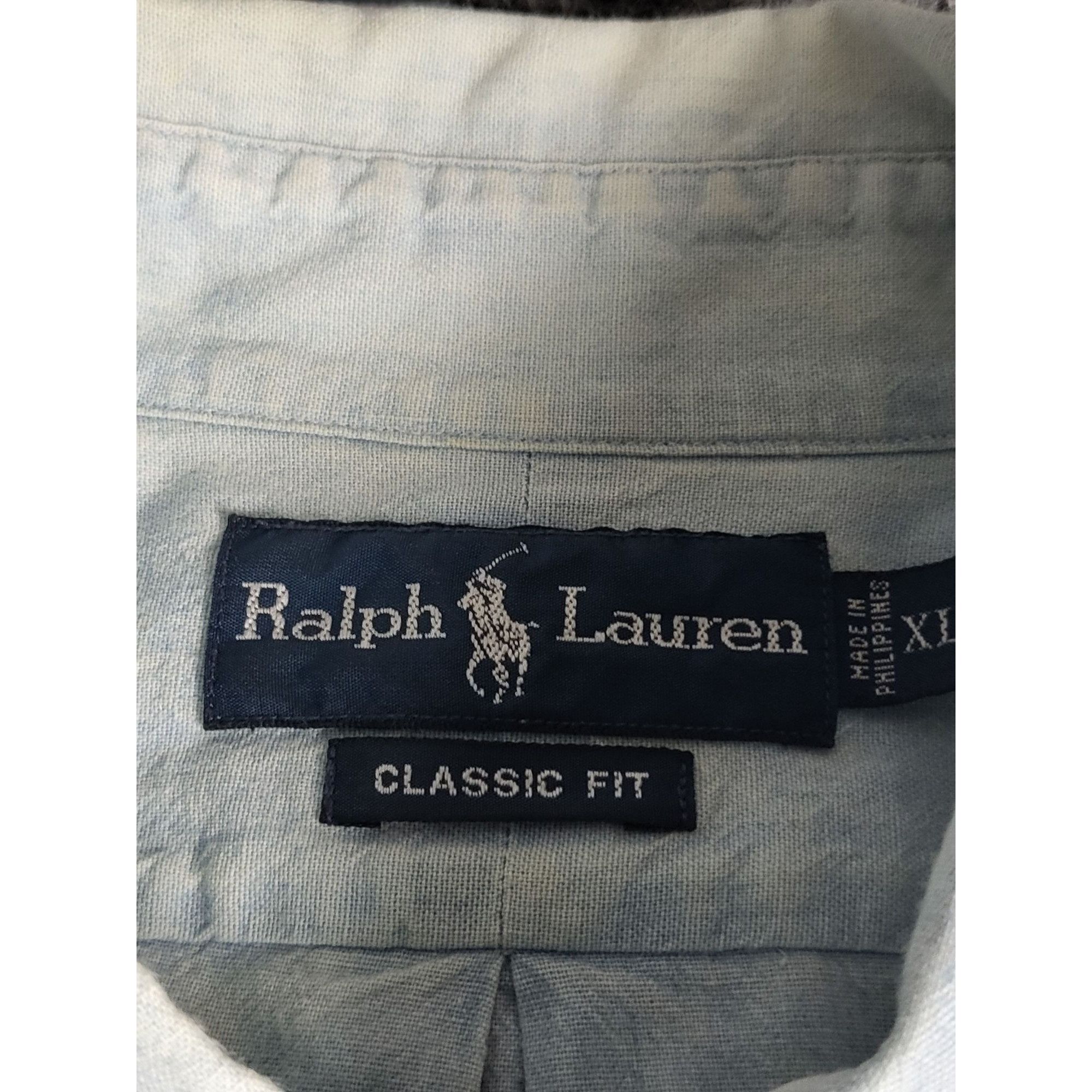 Ralph Lauren Polo Ralph Lauren Classic Fit Button Up Shirt Men Sz XL Blue Size US XL / EU 56 / 4 - 5 Thumbnail
