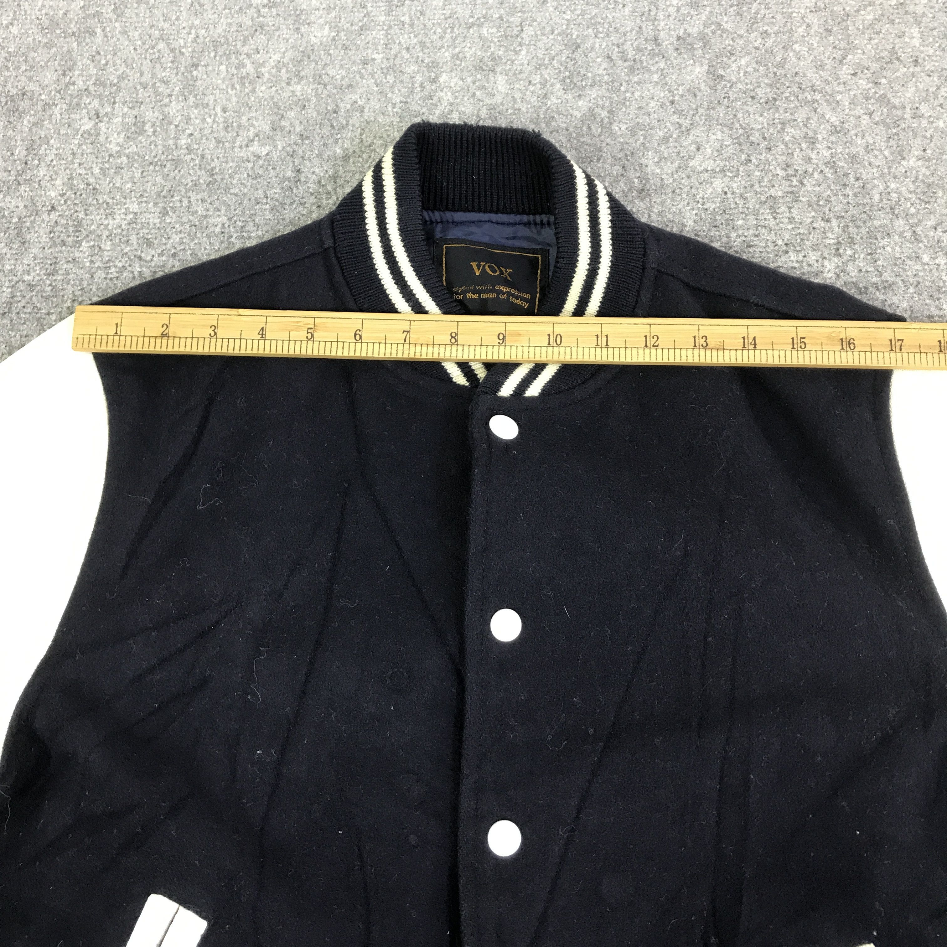 Japanese Brand VOX JAPAN STYLE VARSITY WOOL JACKET K105B6 Size US L / EU 52-54 / 3 - 5 Thumbnail