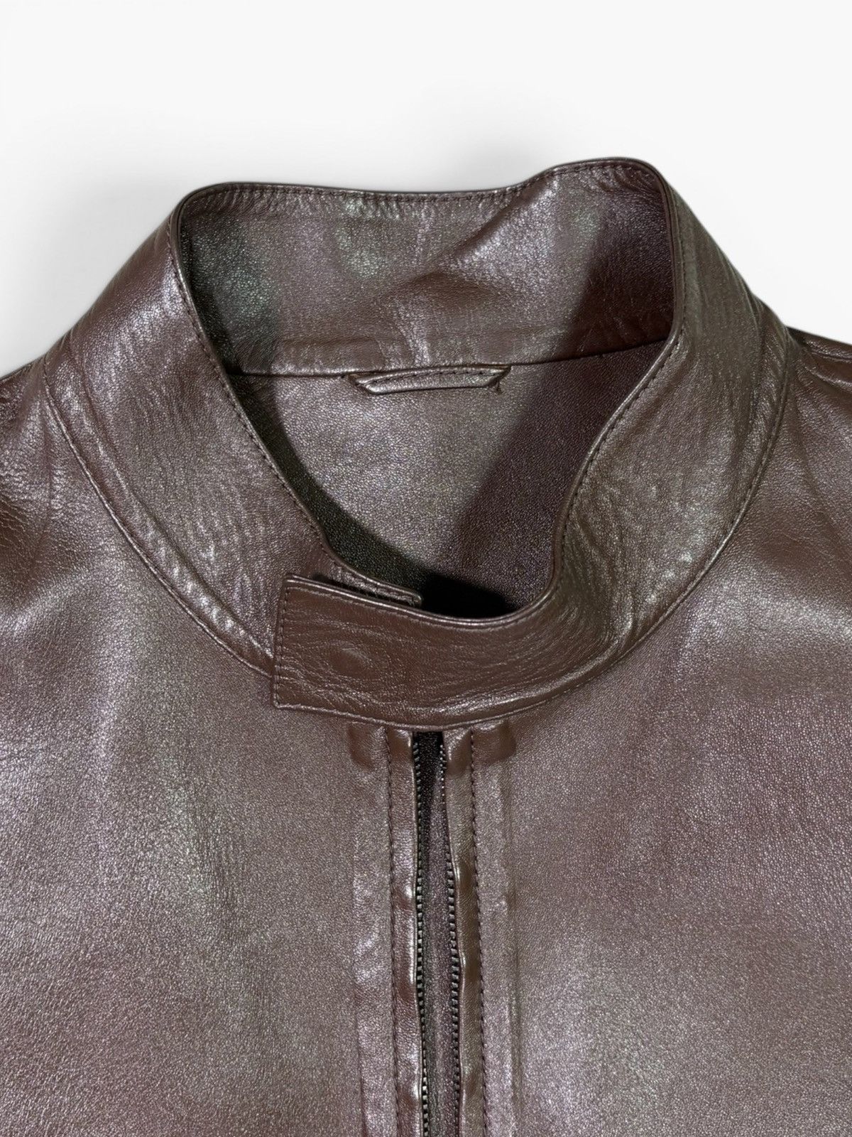 Gucci 00's Brown Leather Jacket by Gucci Size US M / EU 48-50 / 2 - 4 Thumbnail