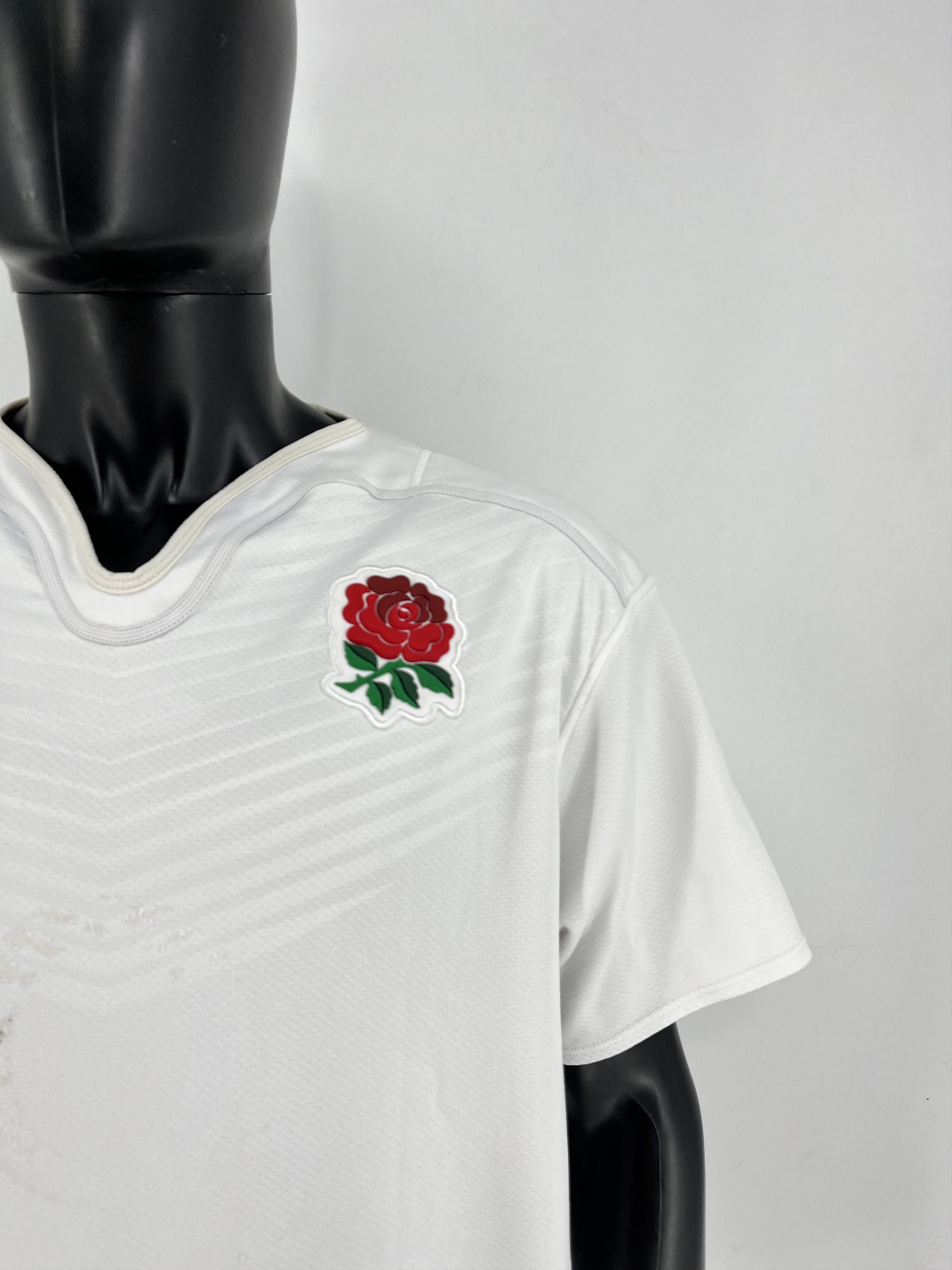 Canterbury of New Zealand Signed England Rugby Shirt Chris Robshaw Autograph Size US XXL / EU 58 / 5 - 8 Thumbnail