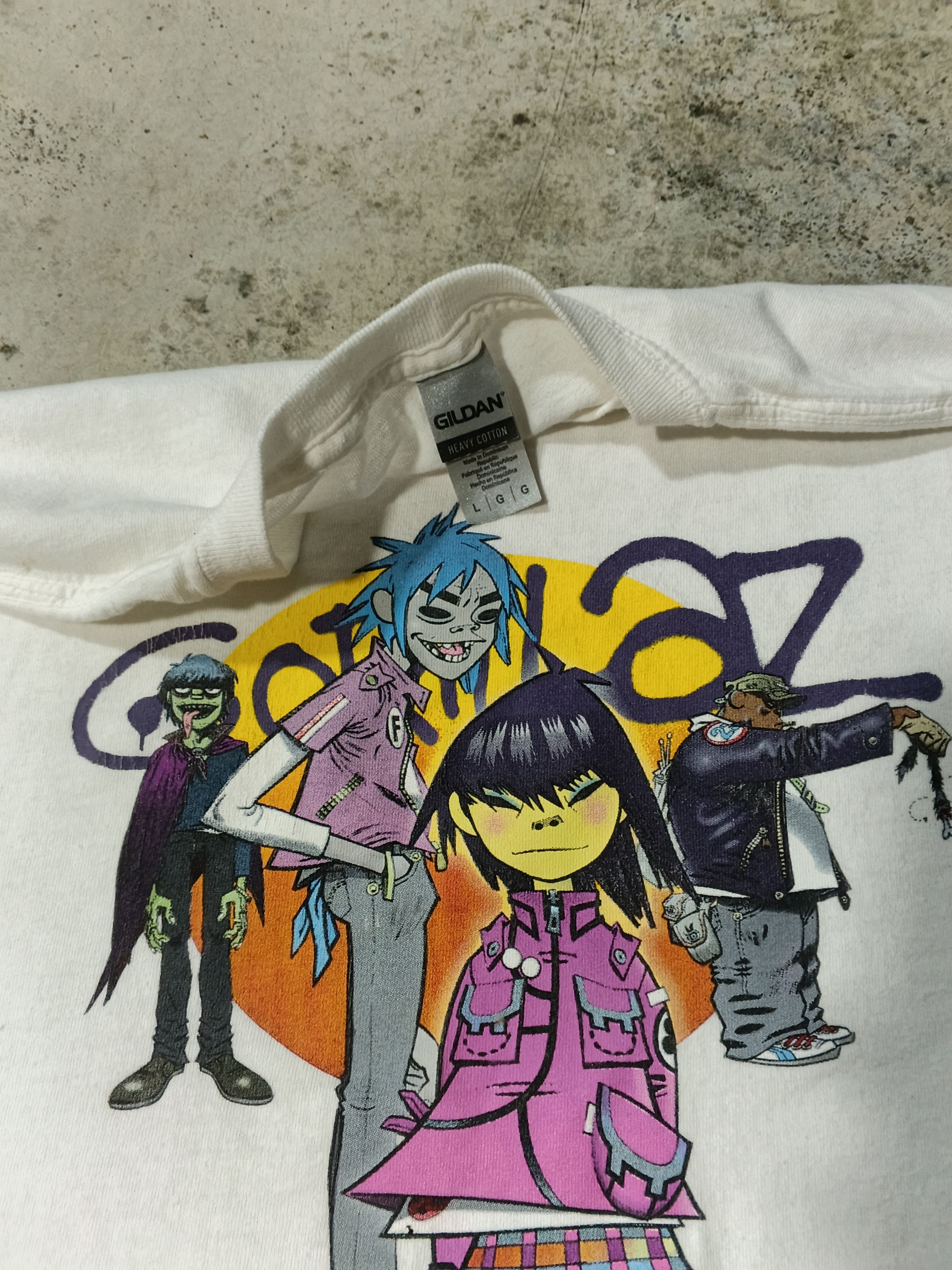 Band Tees Vintage Y2K Band Gorillaz Size L / US 10 / IT 46 - 3 Thumbnail