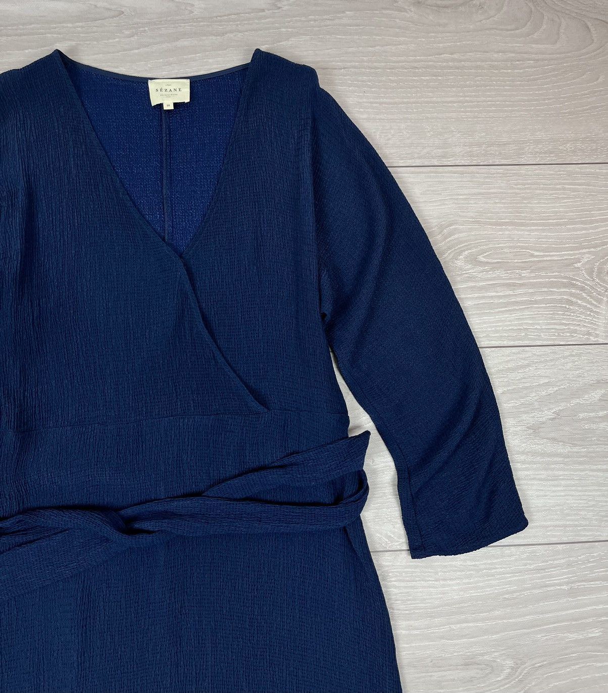 Sezane Sezane Luxury Robe Long Maxi Blue Dress 38 size Size XS / US 0-2 / IT 36-38 - 4 Thumbnail