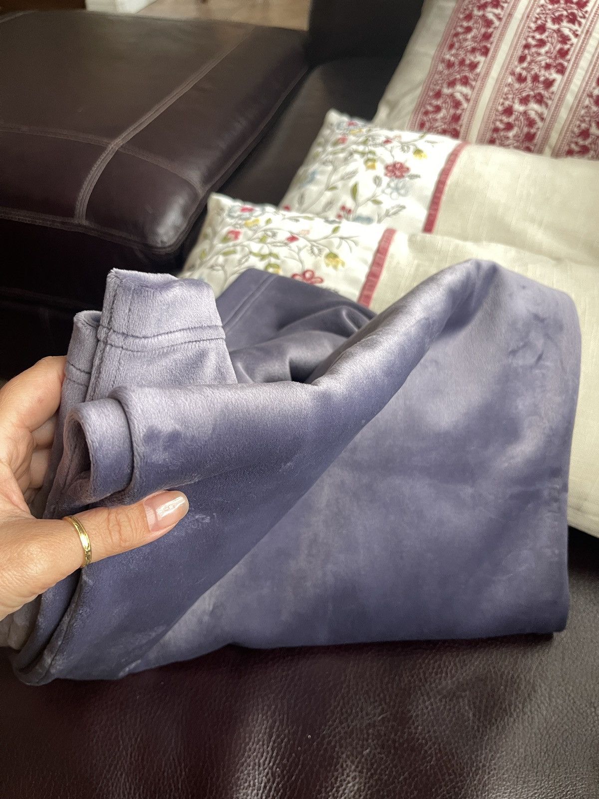 Lululemon Scuba Mid-Rise wide leg Pant velvet color in NFSL night fall Size 32" / US 10 / IT 46 - 10 Thumbnail