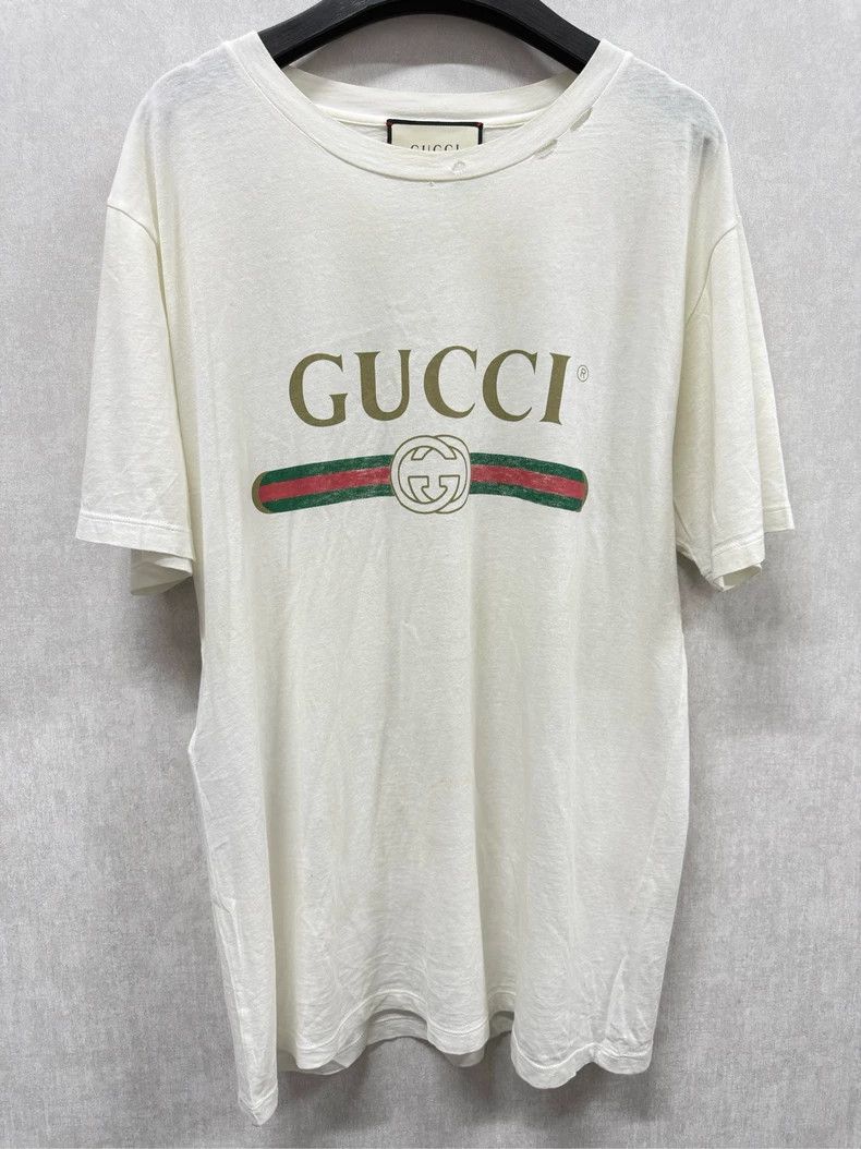 Gucci Gucci Make old short sleeves Size US S / EU 44-46 / 1 - 1 Thumbnail