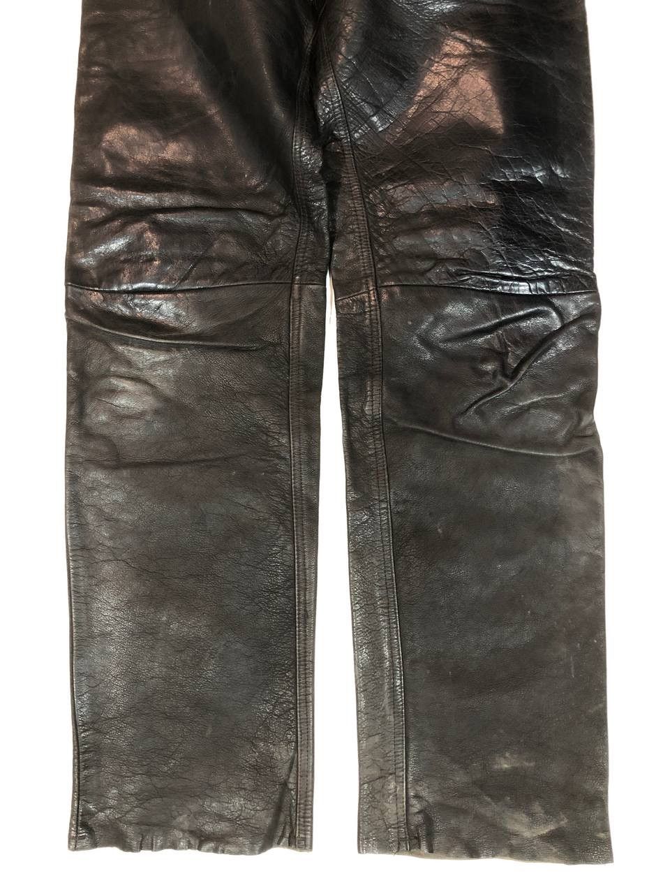 Leather × Vintage Racing Moto Leather Pants Vintage Size US 31 - 3 Thumbnail