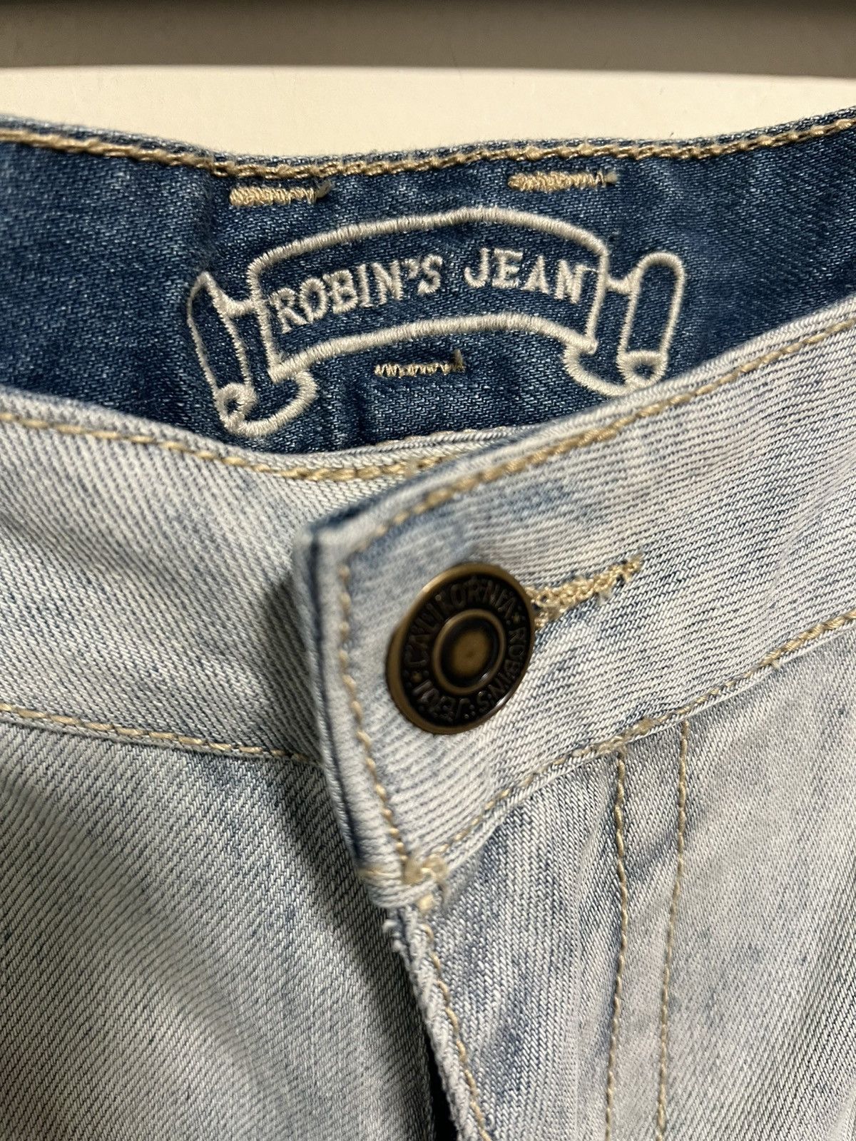 Robins Jeans ROBINS JEANS SWAROVSKI CRYSTAL LONG FLAP POCKET Size US 38 / EU 54 - 4 Thumbnail