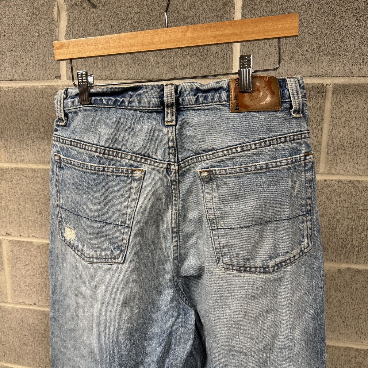 Vintage Y2K Bullhead Baggy Thrashed Distressed Jeans ERD Grunge Size US 31 - 7 Thumbnail