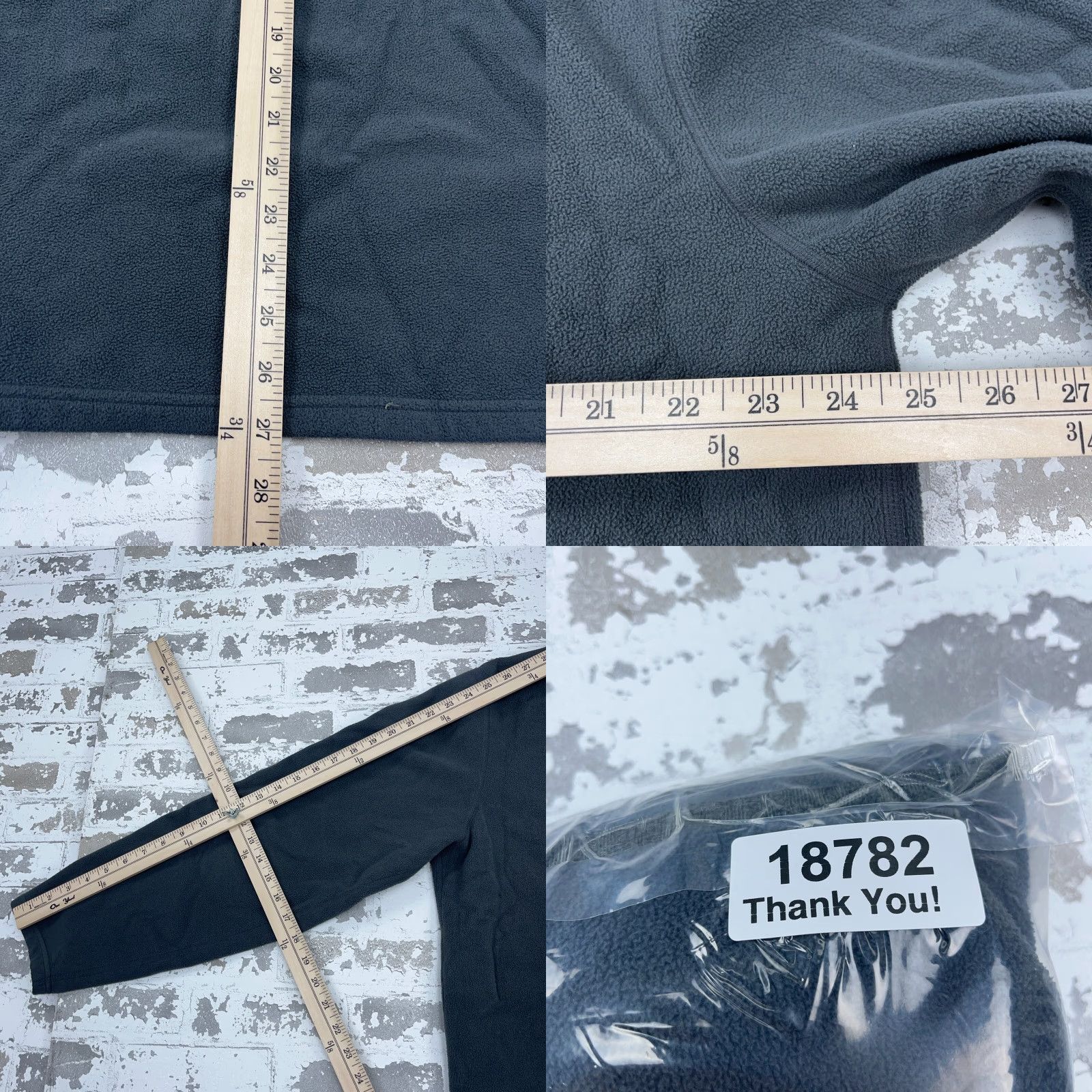Polo Ralph Lauren Ralph Lauren Pullover Jacket Men XL Gray Black Fleece 1/4 Zip Polo Pony Size US XL / EU 56 / 4 - 9 Thumbnail