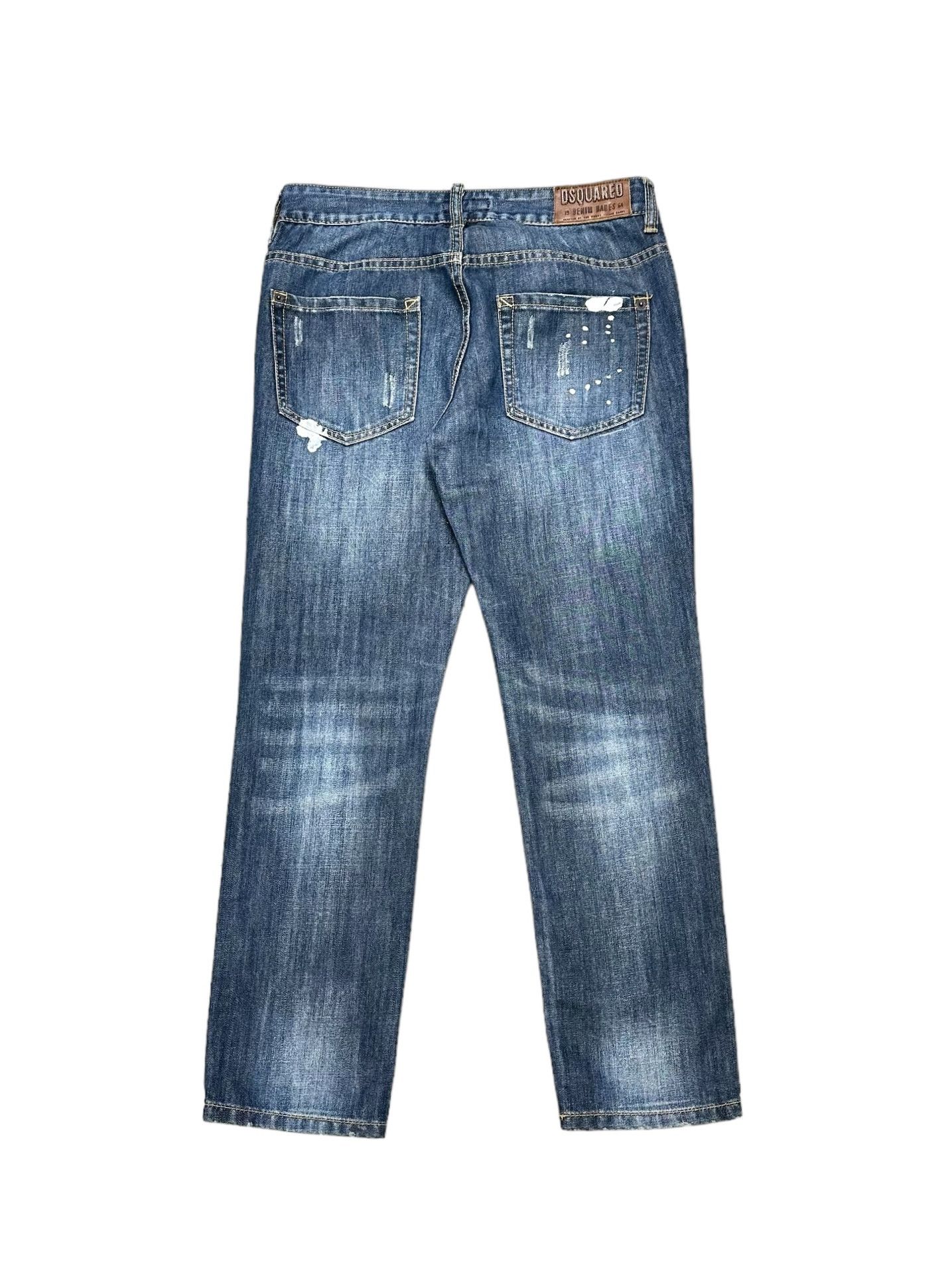 image of Distressed Denim x Dsquared2 Distressed Jeans in Blue Denim, Men's (Size 29)