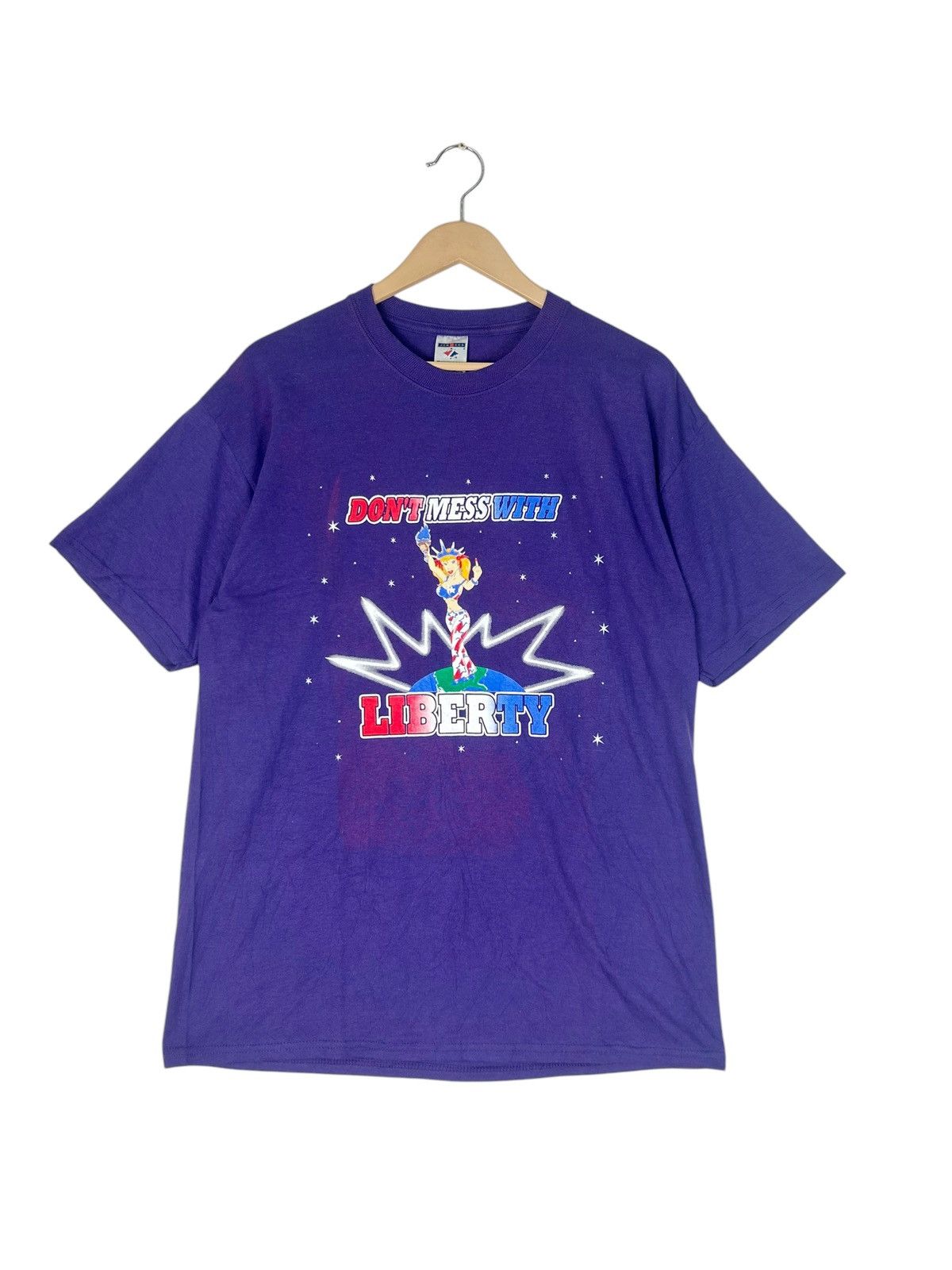 Vintage Vintage Liberty Art “Dont Mess With Liberty” Fucking Symbol Size US L / EU 52-54 / 3 - 1 Thumbnail