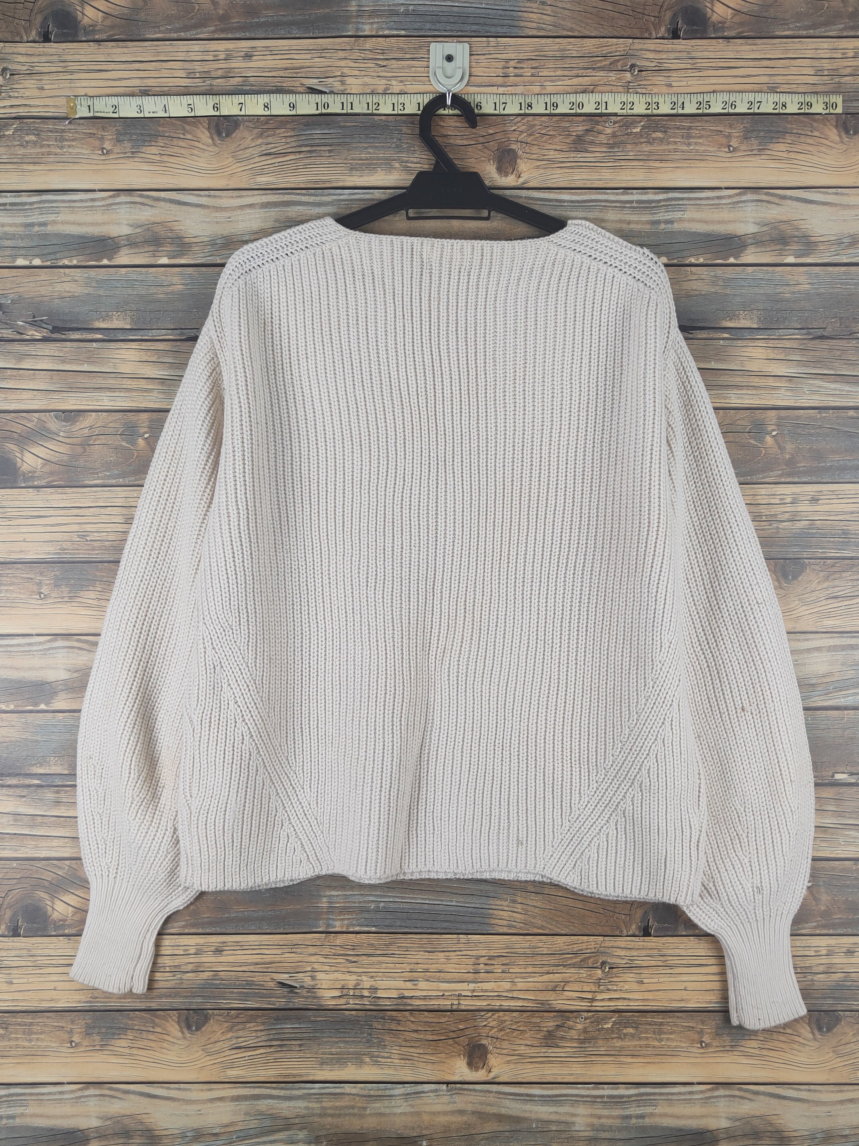Vintage Iena Cream Knitwear Sweatshirts #W1213 Size L / US 10 / IT 46 - 7 Thumbnail