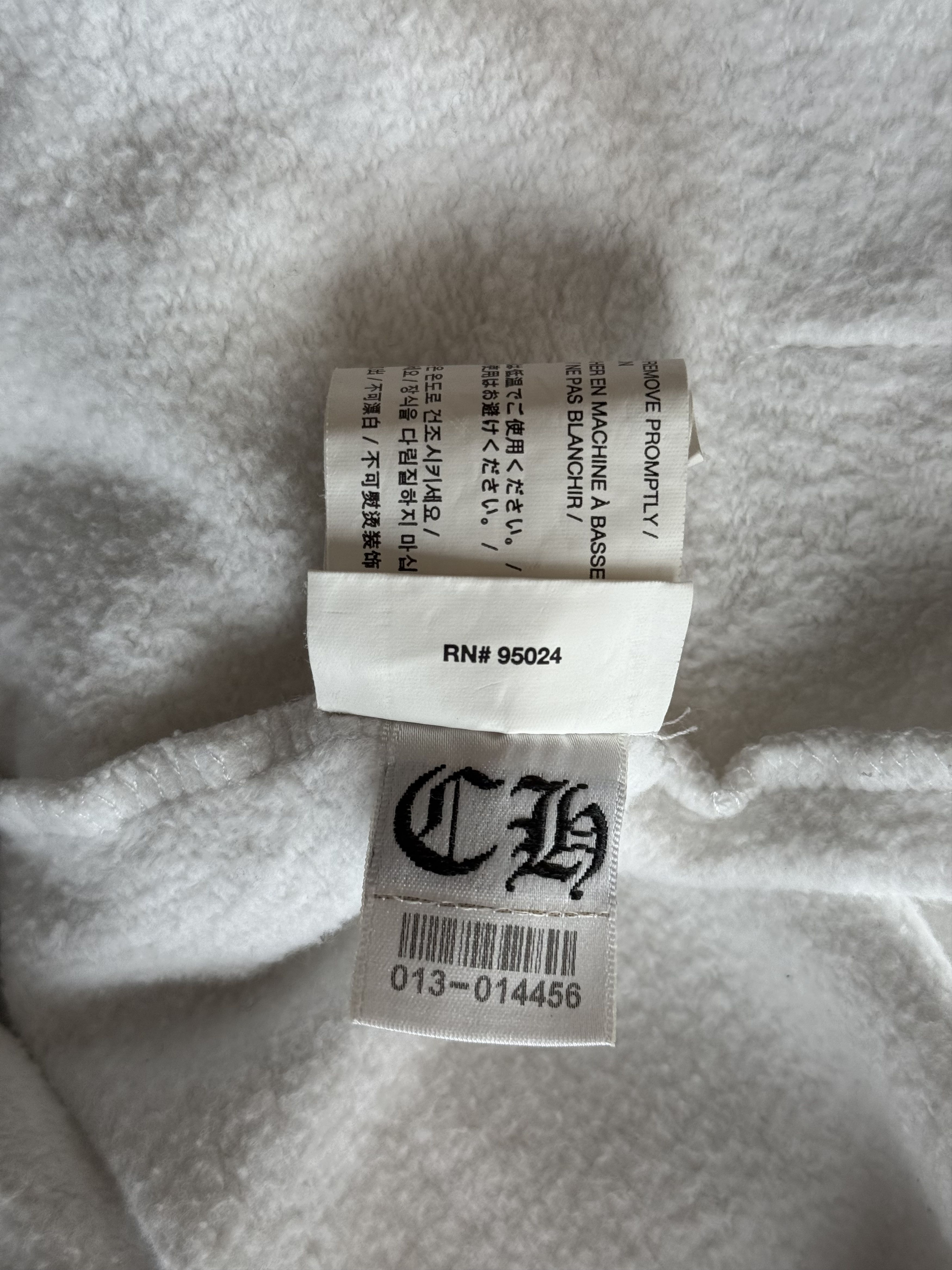 Chrome Hearts Chrome Hearts White & Black Fleur De Lis Logo Zip Up Hoodie Size US S / EU 44-46 / 1 - 7 Thumbnail