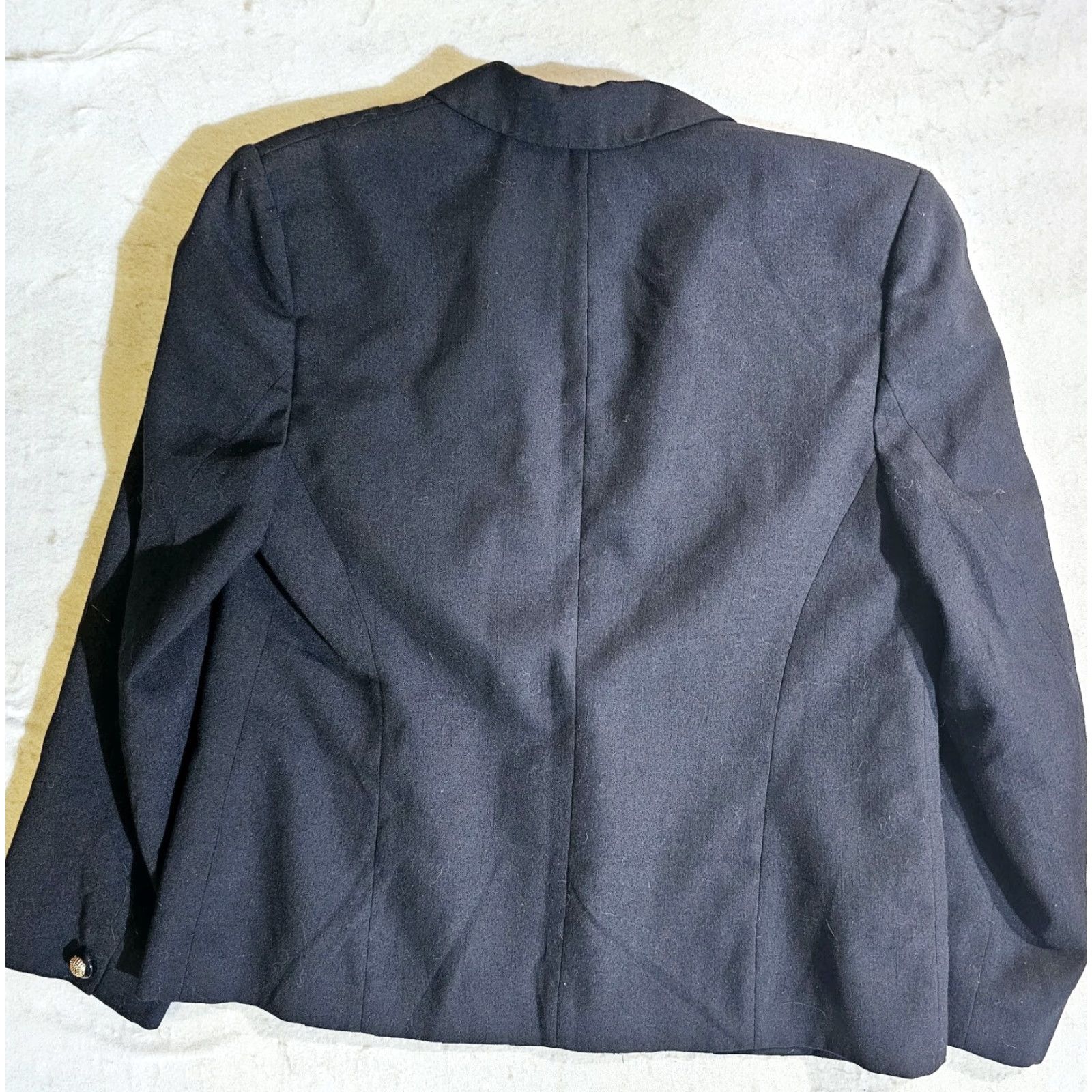 Pendleton VINTAGE Pendleton Blazer Jacket Women's Plus Size 14 Blue One-Button Notch Lapel Workwear Satin Lined Regular Fit Size XL / US 12-14 / IT 48-50 - 7 Thumbnail