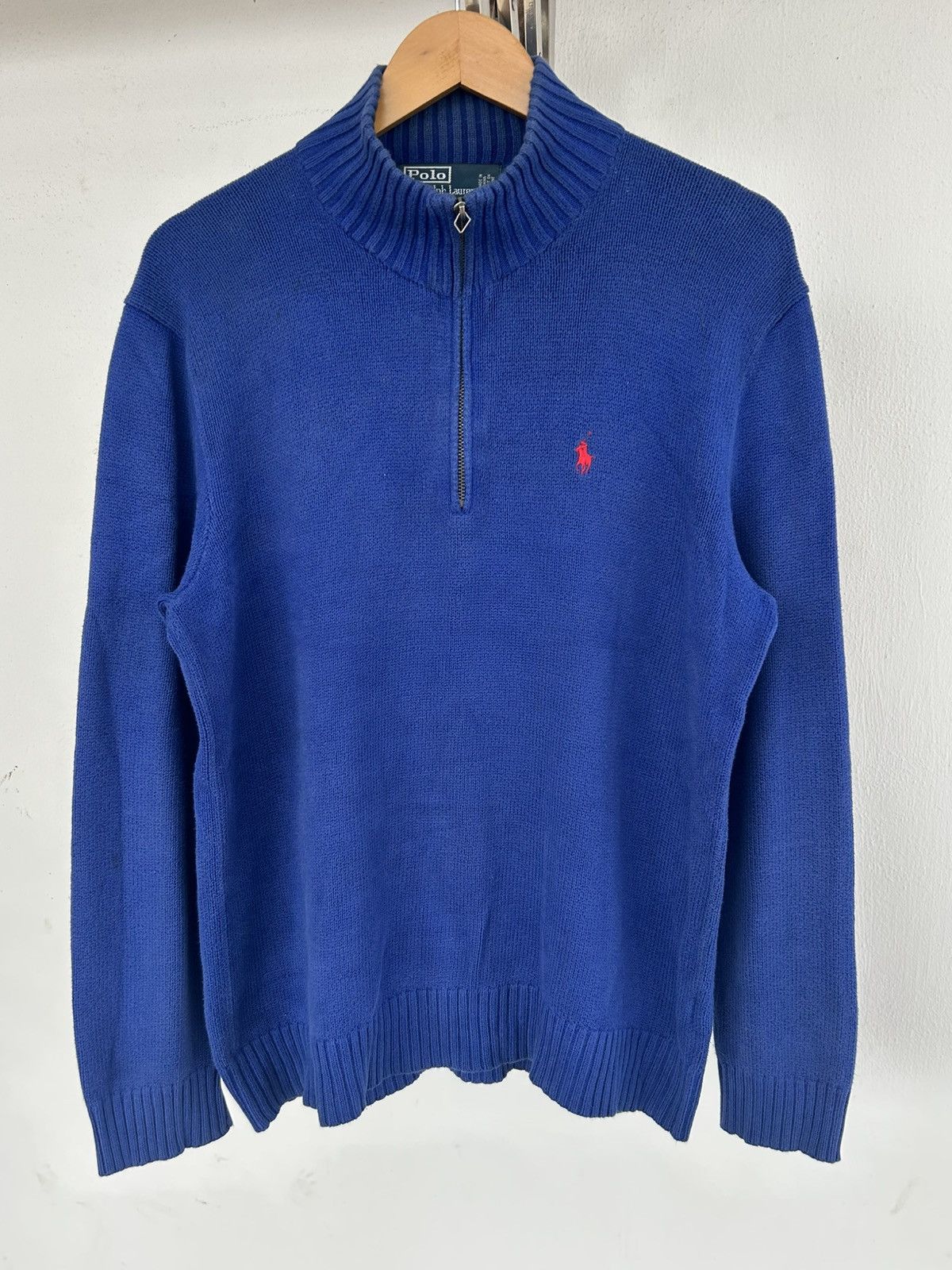 Polo Ralph Lauren Polo RL Knitwear Blue Halfzipper Size US S / EU 44-46 / 1 - 1 Thumbnail