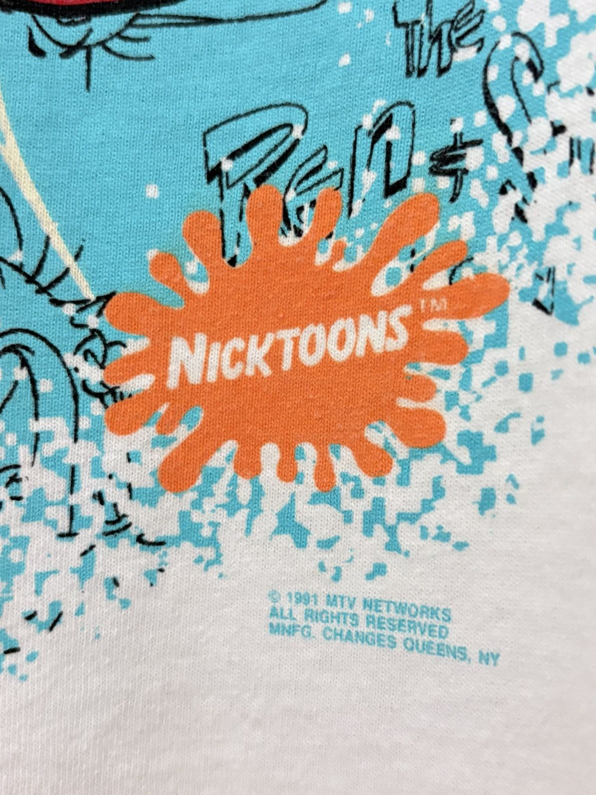 Vintage 90’s Ren & Stimpy Nickelodean Vintage Cartoon Tee Size US XL / EU 56 / 4 - 6 Thumbnail