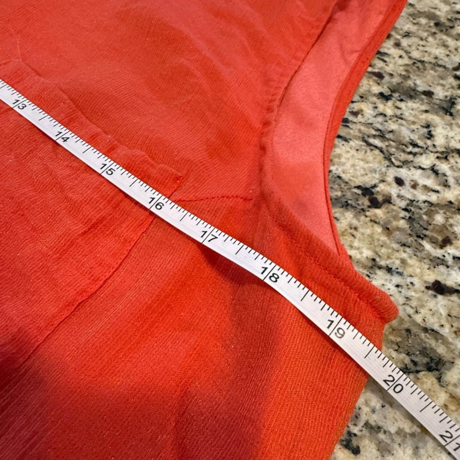 Quiksilver Quick Silver reddish orange beachy shirt dress lace SZ LG Size L / US 10 / IT 46 - 11 Thumbnail