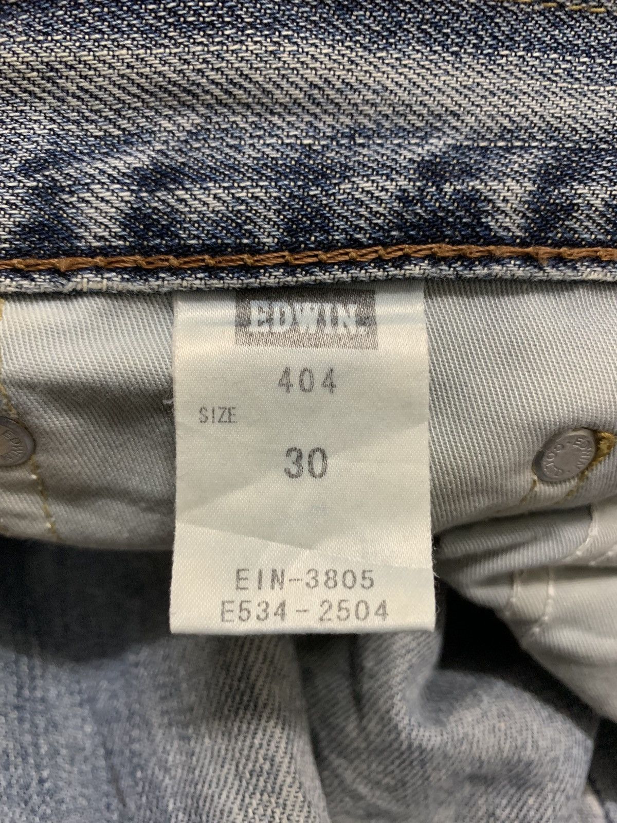 Japanese Brand Edwin Regular 404 Jeans Made In Japan Size 32x31 Size US 32 / EU 48 - 15 Thumbnail