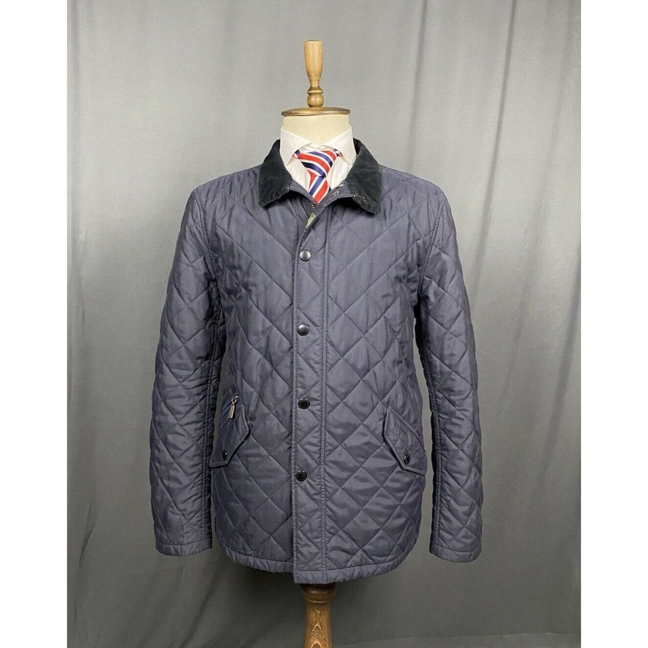 Barbour Barbour New Summer Country Quilt Men's Blue Quilted Jacket S Size US XL / EU 56 / 4 - 1 Thumbnail