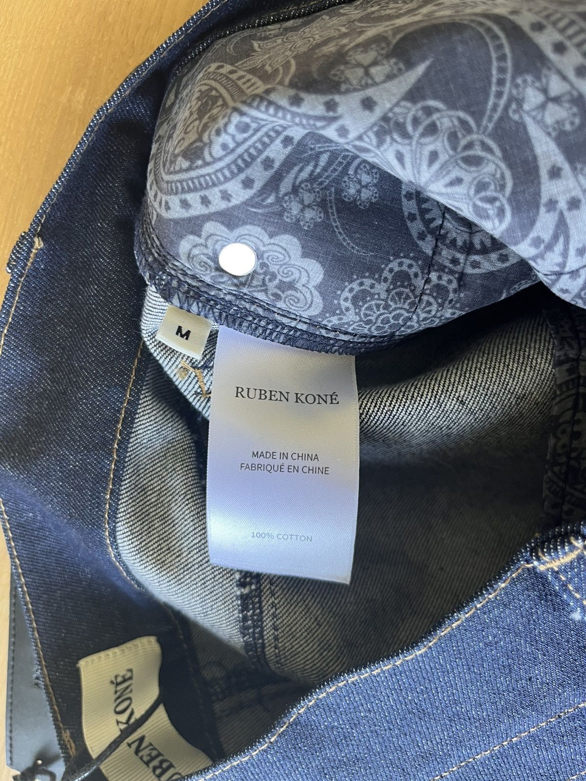 Lac Demure Ruben kone - Raw pleated denim jeans Size US 32 / EU 48 - 4 Thumbnail