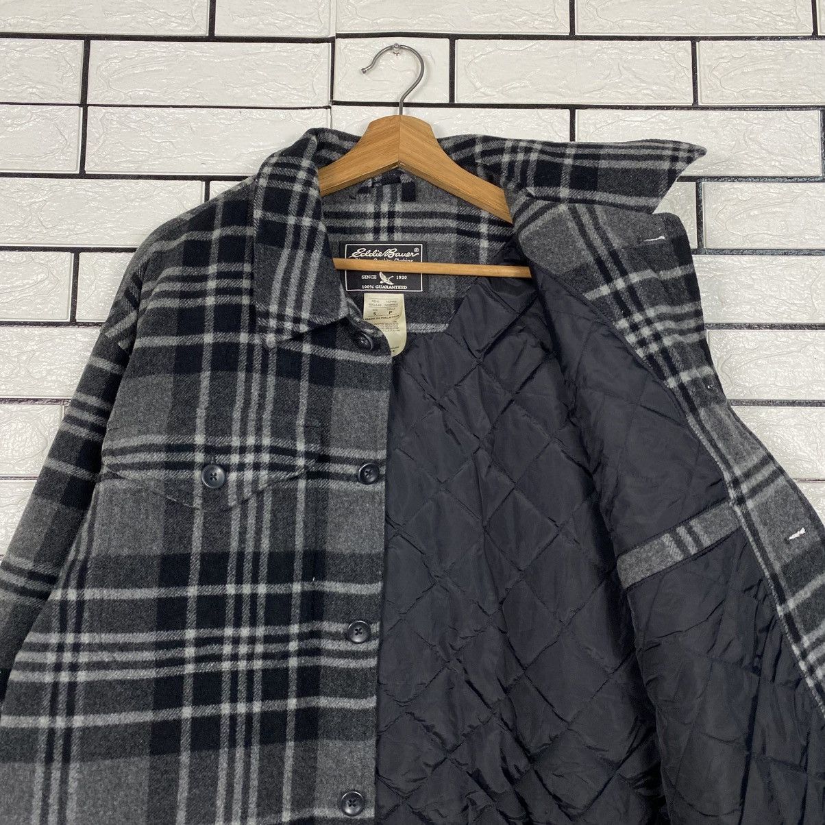 Japanese Brand Vintage Wool Jacket Eddie Bauer Tartan Design Issey Miyake Size US S / EU 44-46 / 1 - 13 Thumbnail
