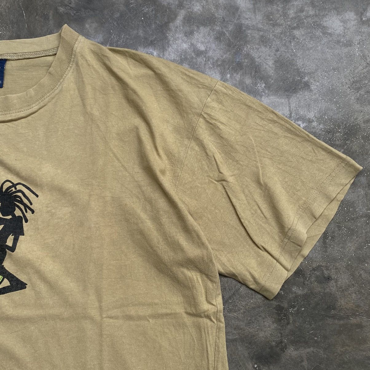 Stussy Vintage 90s Stussy Beige Knowledge Is King USA Tee Size US XXL / EU 58 / 5 - 6 Thumbnail