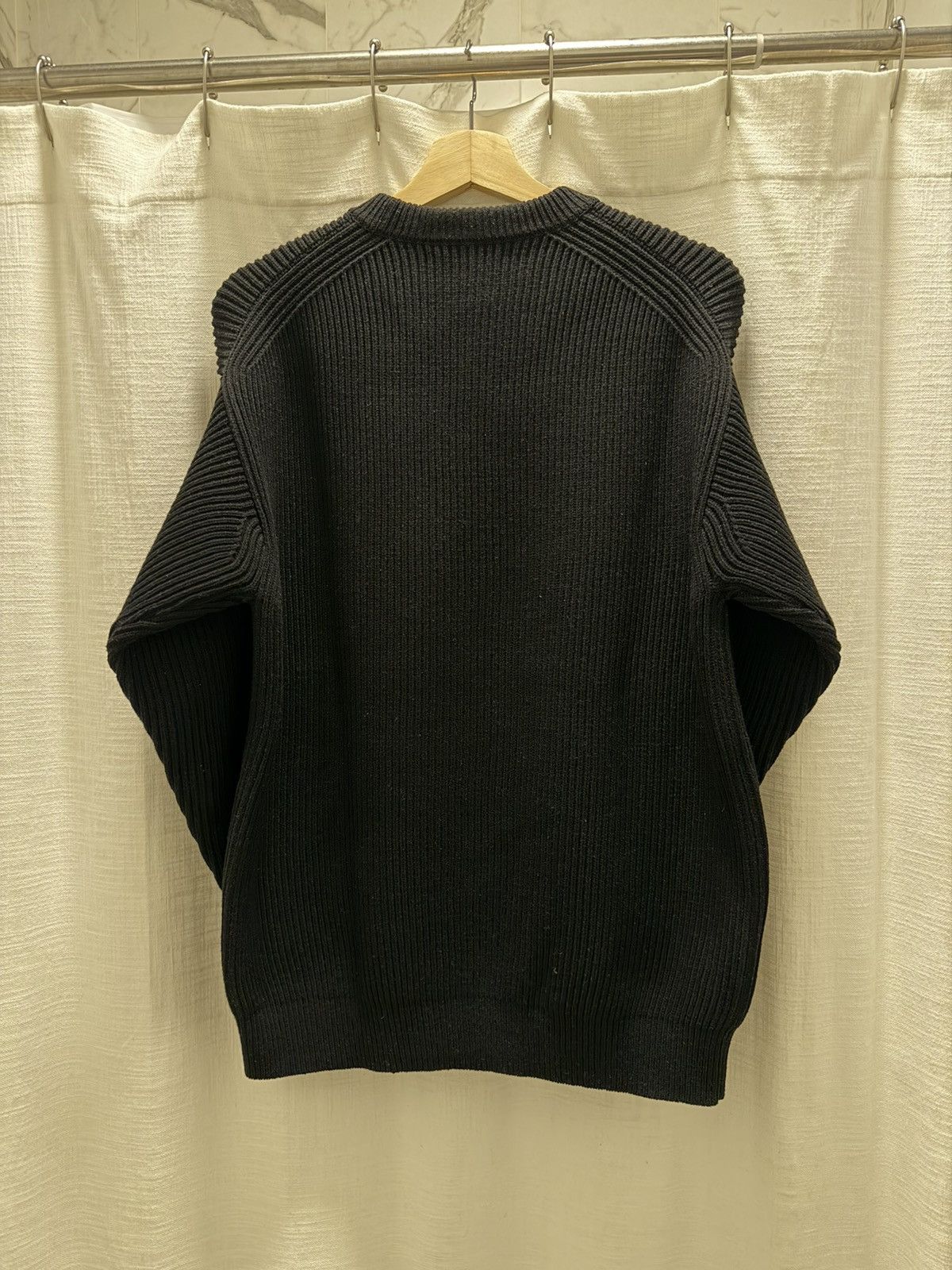 Auralee Auralee Super Fine Wool Rib Knit P/O - Black - Size 4 Size US M / EU 48-50 / 2 - 2 Thumbnail