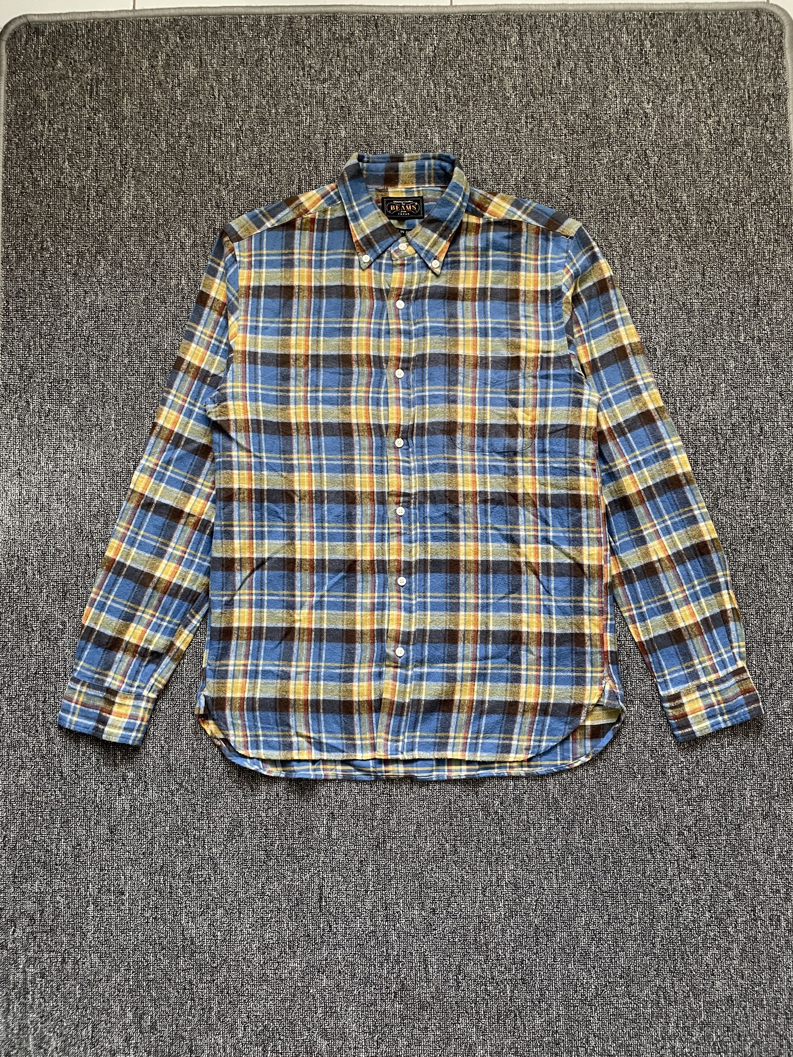 Beams Plus Beams Plus Brushed Flannel Check Button Down Shirt Size US M / EU 48-50 / 2 - 1 Thumbnail