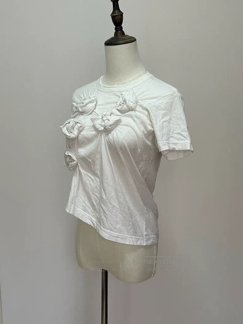 Comme des Garcons Comme Des Garcons White rose flower tight deformation shor Size XS / US 0-2 / IT 36-38 - 3 Thumbnail
