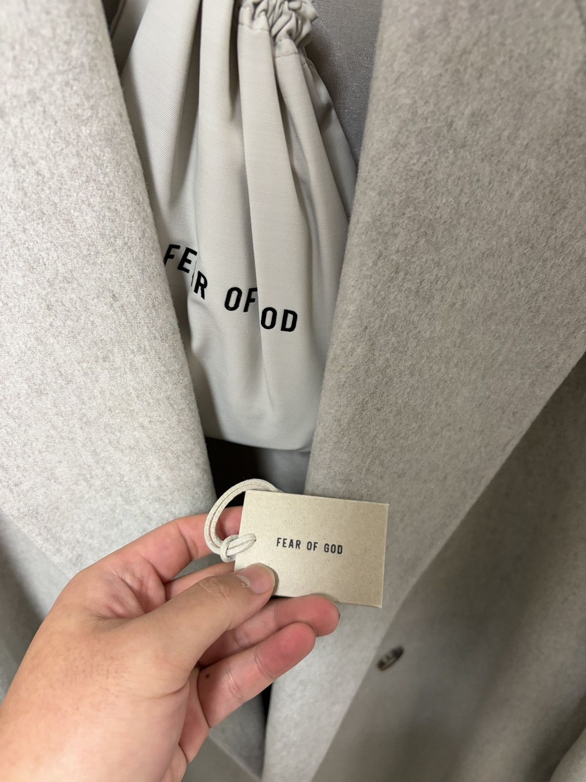 Fear of God Fear of god Eternal Wool OverCoat Cement Heather Size US M / EU 48-50 / 2 - 7 Thumbnail