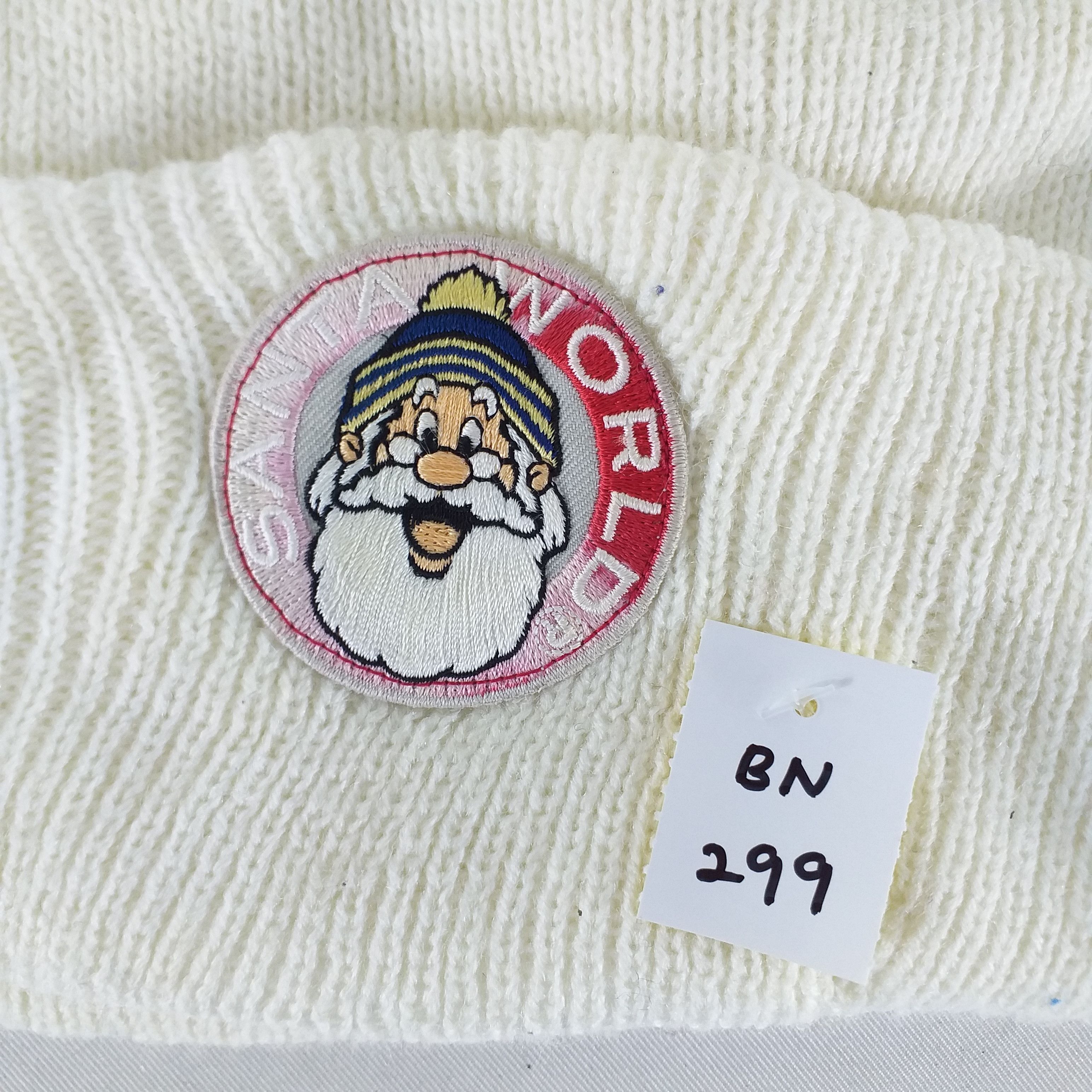 Japanese Brand Santa World Embroidery Snow Cap Hat Beanie BN299 Size ONE SIZE - 4 Thumbnail