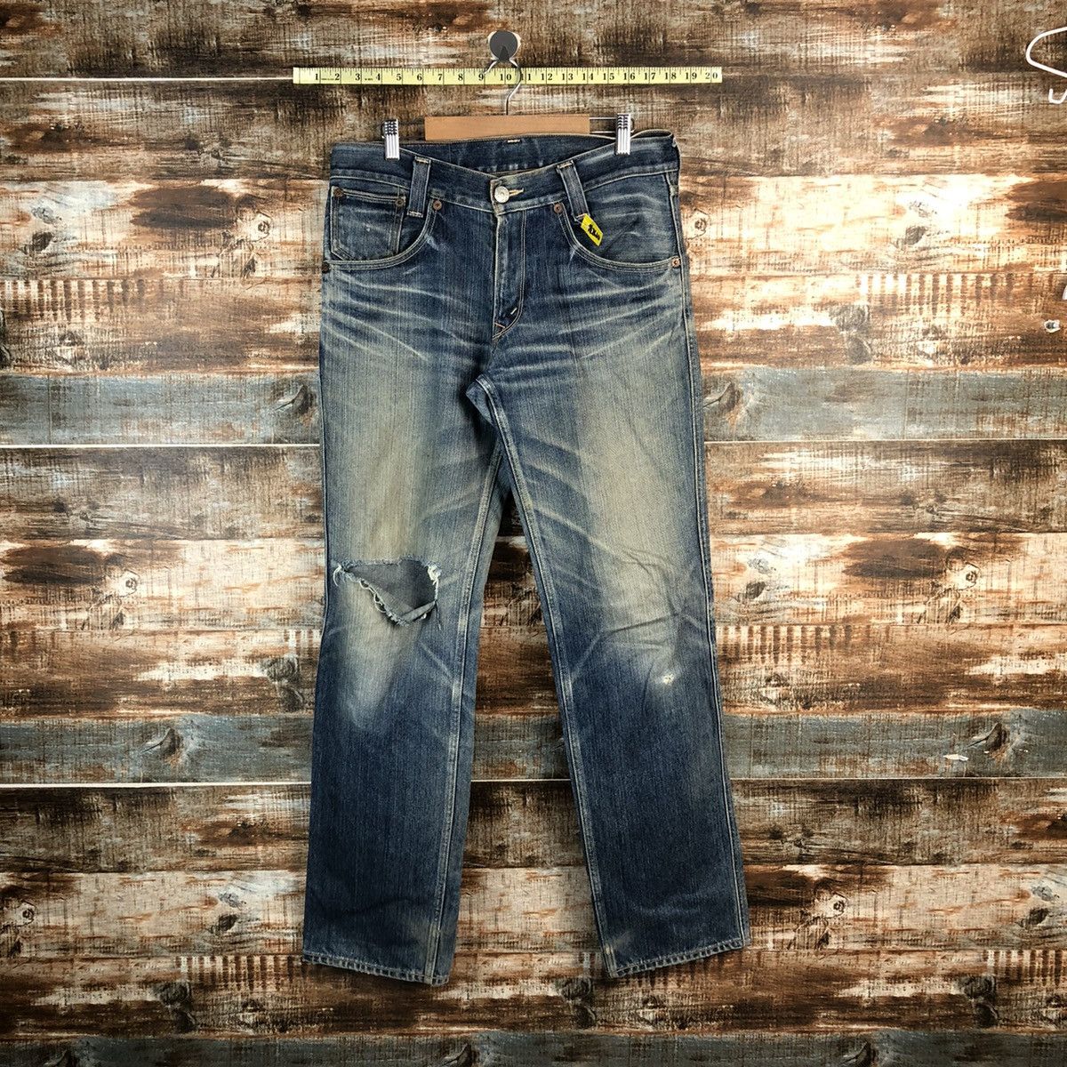 Levi's Levis 702 Blue Denim ripped distressed Pants #A2610 Size US 32 / EU 48 - 1 Thumbnail