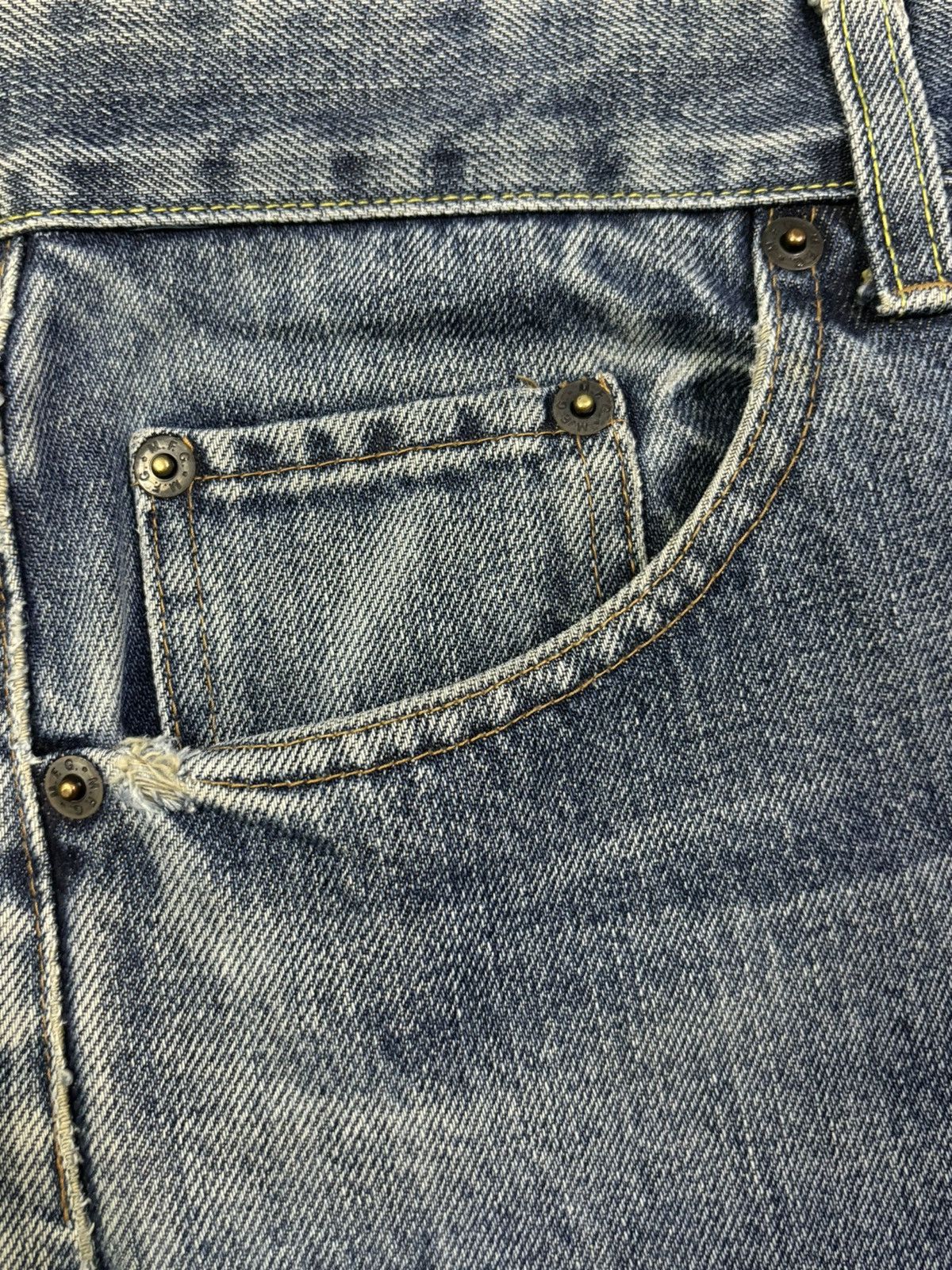 Marithe + Francois Girbaud Vintage 90s Marithe Francois Girbaud Baggy Distressed Jeans Size US 30 / EU 46 - 6 Thumbnail