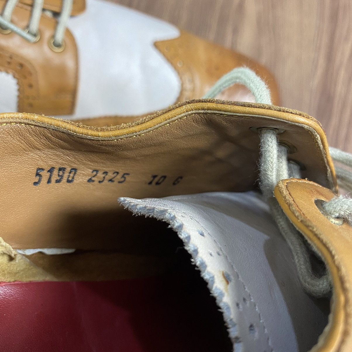 Grenson GRENSON Leather Wing Tip Brogues Two Tone 51902325 Size US 10 / EU 43 - 9 Thumbnail