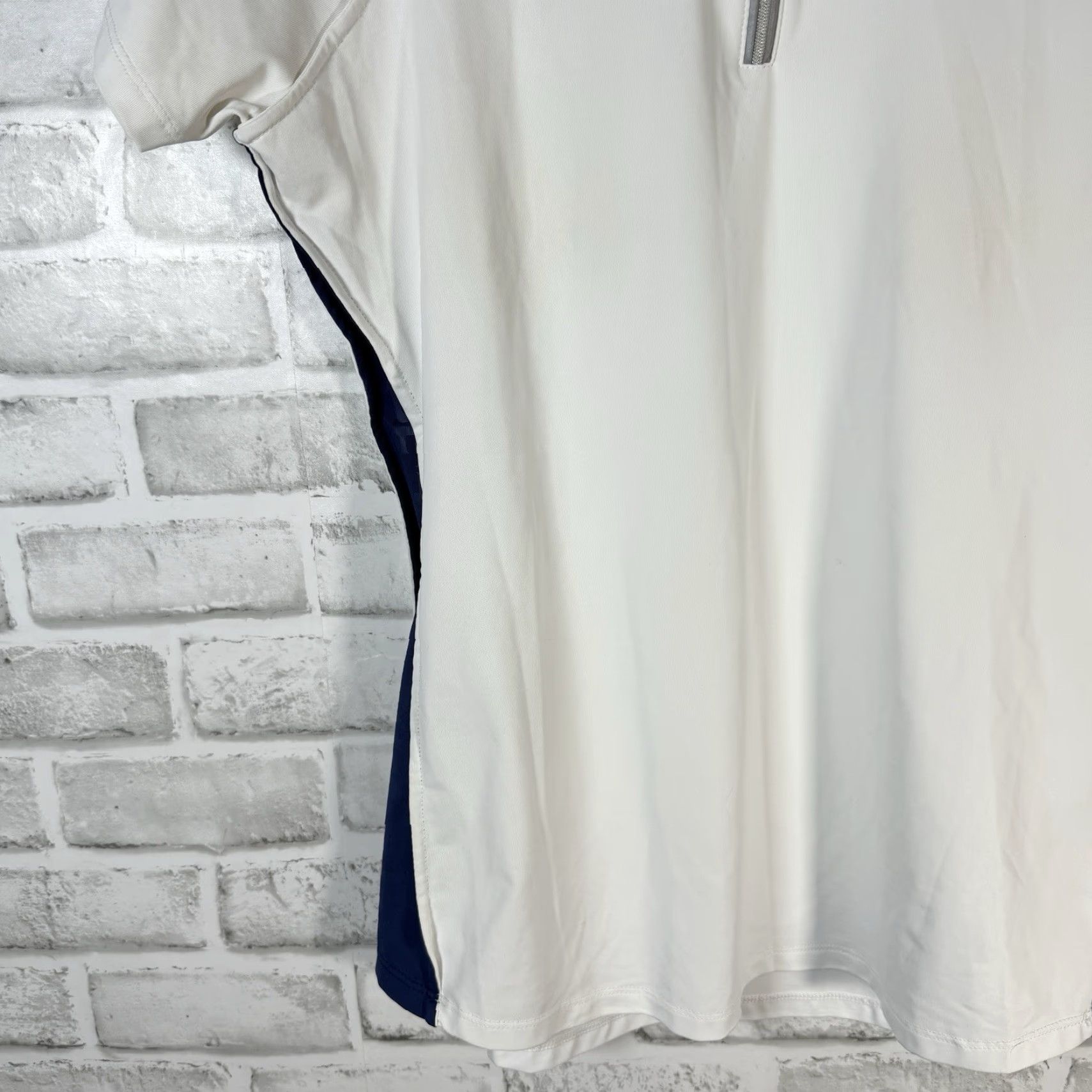 Peter Millar VINTAGE Peter Millar Women's Golf Shirt Polo Half Zip Athletic Fit Size M White Activewear Size M / US 6-8 / IT 42-44 - 3 Thumbnail