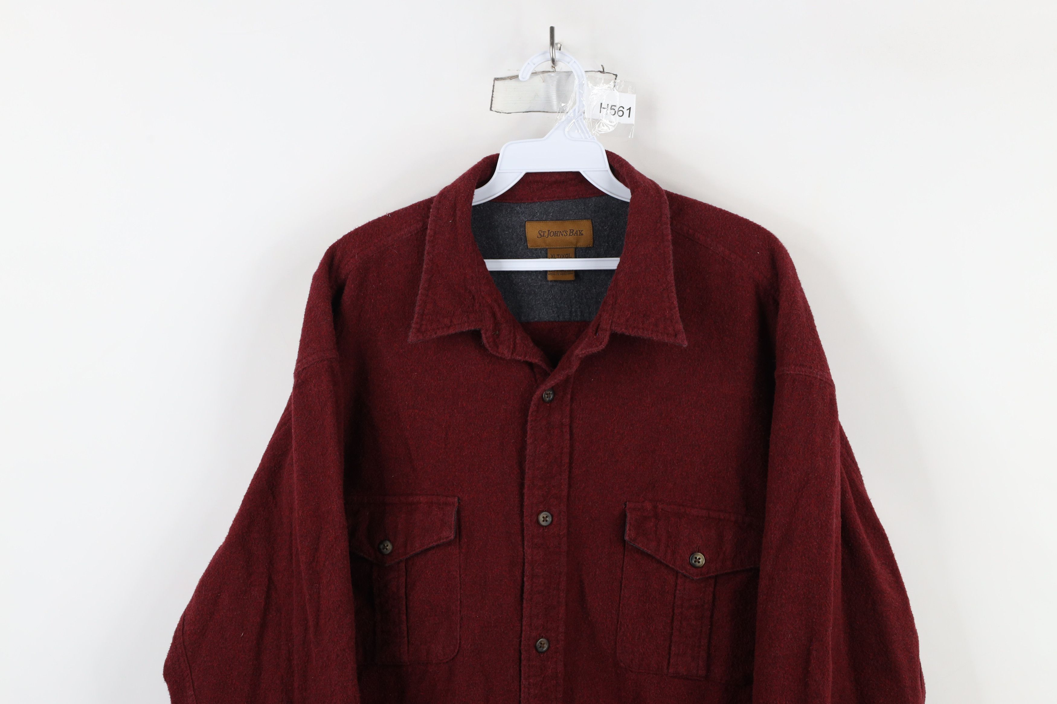 Vintage Vintage 90s Streetwear Chamois Cloth Collared Button Shirt Size US XL / EU 56 / 4 - 2 Thumbnail