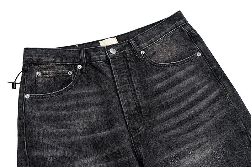 Japanese Brand × Jean Washed Wide Leg Denim Jeans, Stacked Jeans Size US 33 - 5 Thumbnail