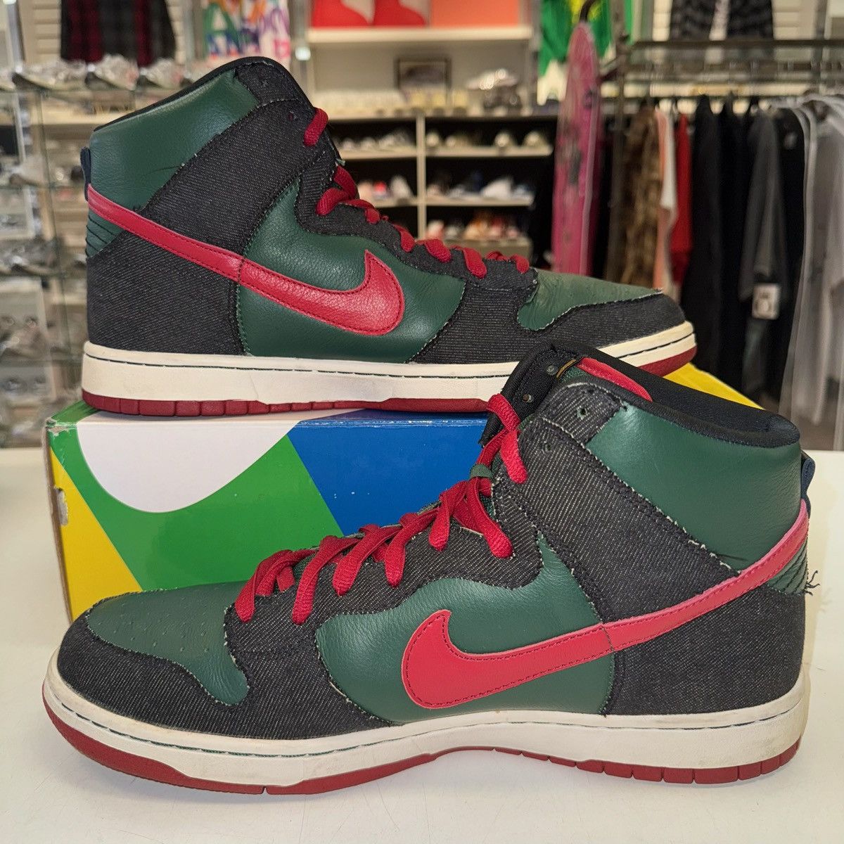 Nike Size 13 - Nike Dunk Premium SB High RESN - 313171-362 Size US 13 / EU 46 - 2 Thumbnail