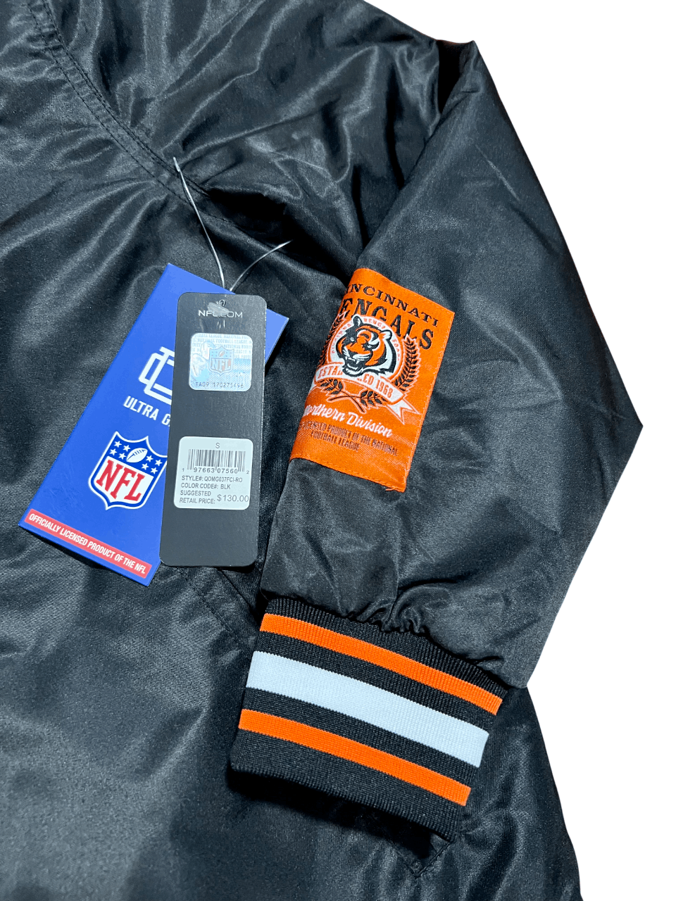 NFL Cincinnati Bengals Ultra Game Button Up Black Jacket Size US S / EU 44-46 / 1 - 6 Thumbnail