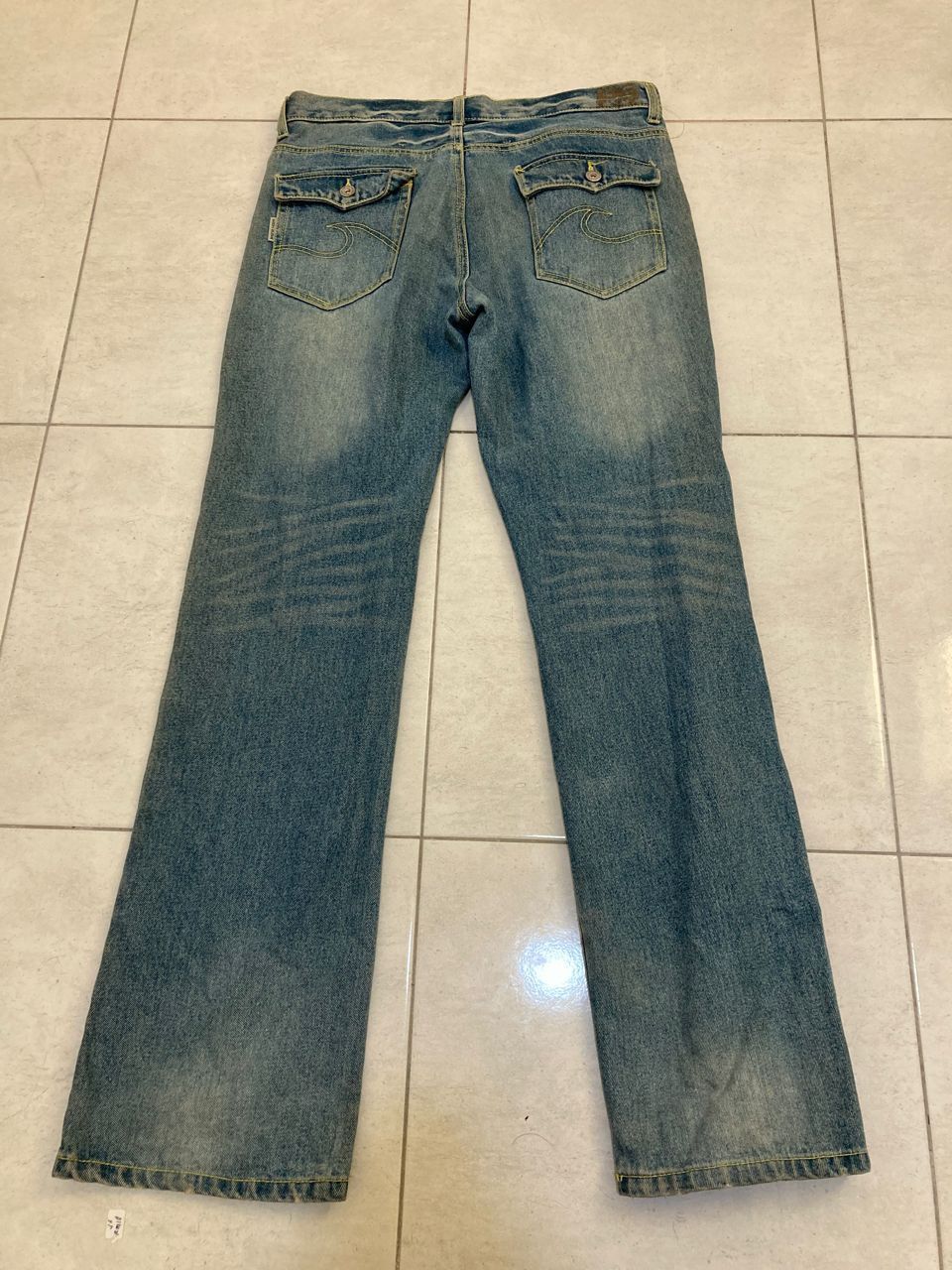 Hysteric Glamour Vintage Surf Distressed Denim Body Glove Surf Size US 33 - 4 Thumbnail