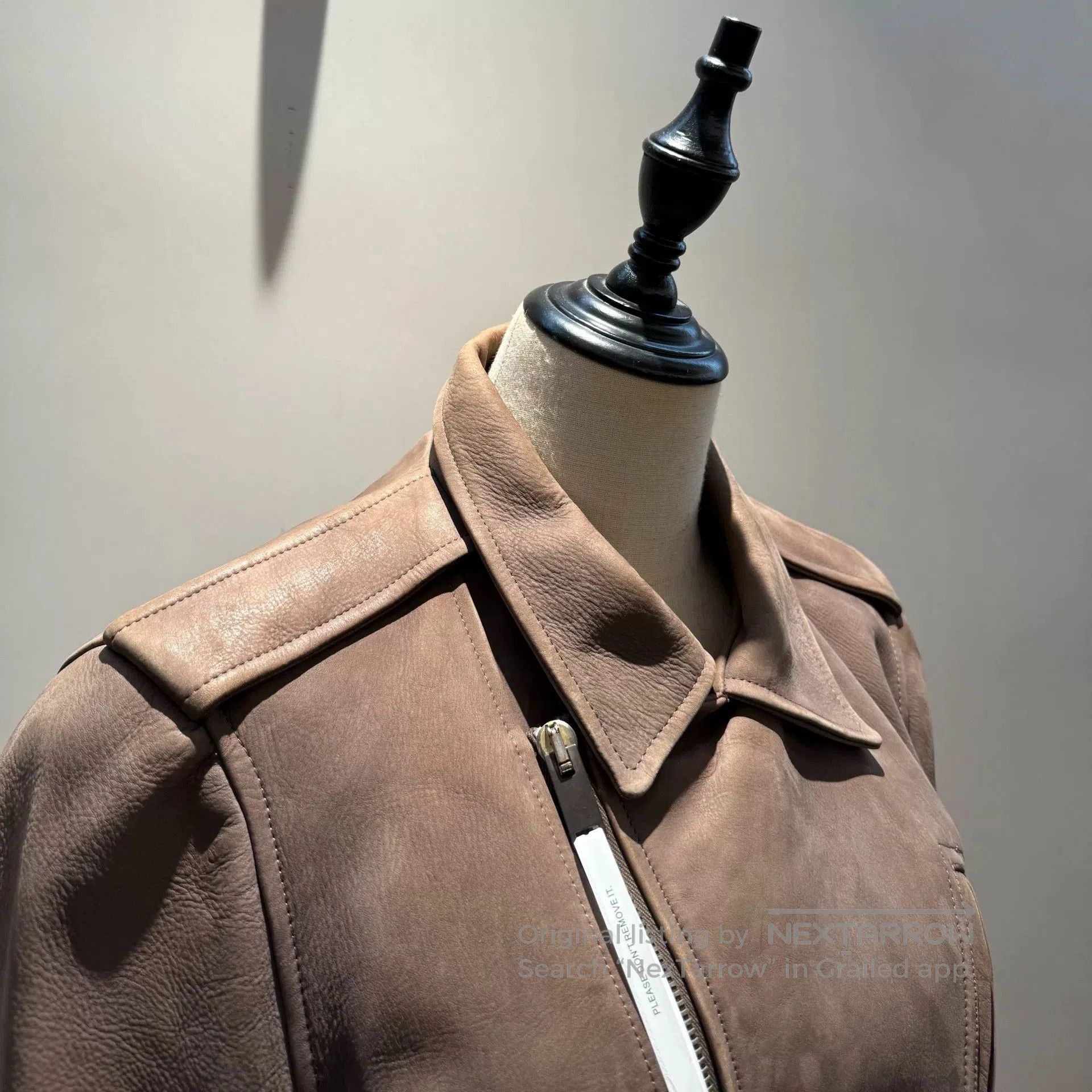 Rick Owens Rick Owens Bullhide Leather Biker Jacket. Size US M / EU 48-50 / 2 - 2 Thumbnail