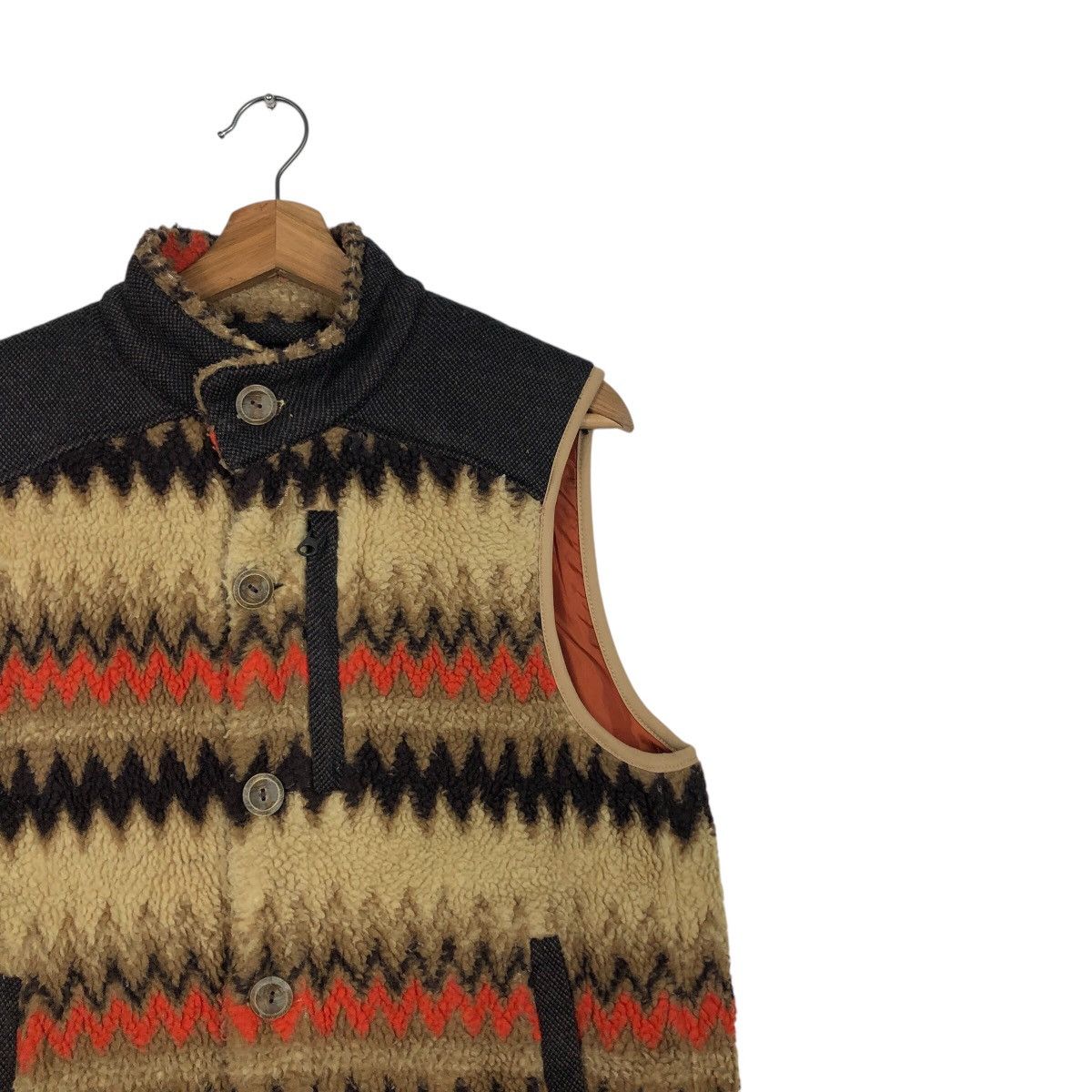 Japanese Brand 📌Vintage Vest Navajo Native Design Neo Fleece Issey Miyake Size US L / EU 52-54 / 3 - 7 Thumbnail